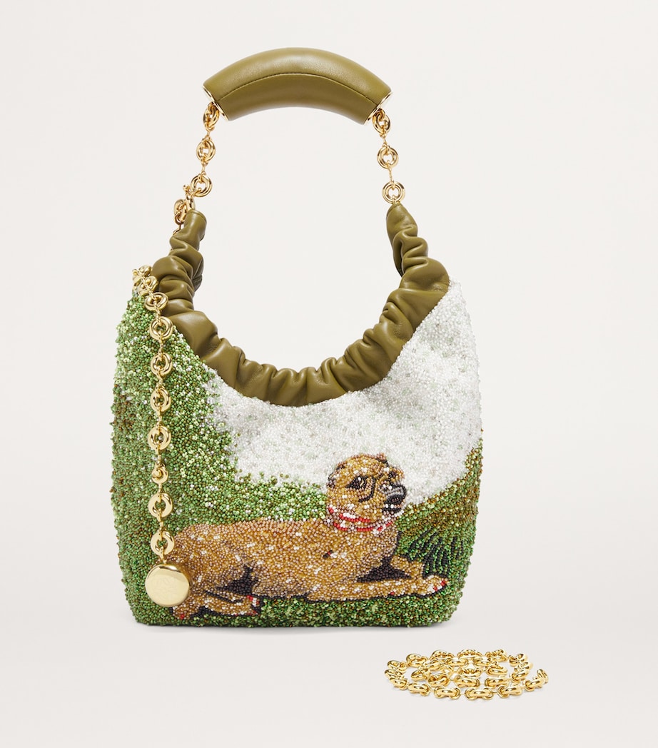 Mini Pug Squeeze Top-Handle Bag OLIVE Image 2