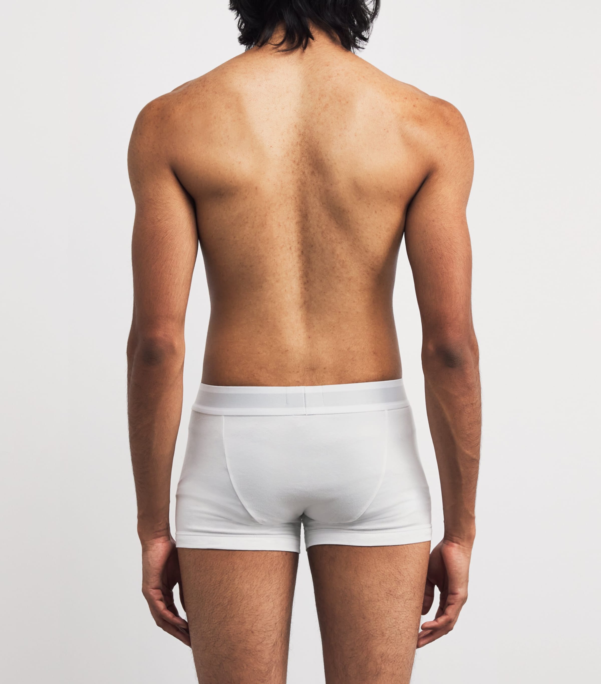 Stretch-Cotton Logo Trunks U0002 WHITE Image 3