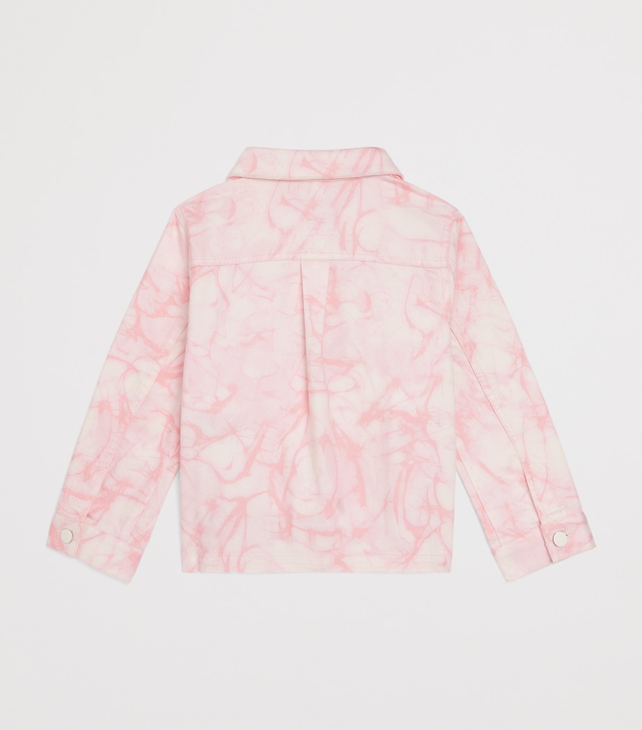 Zimmermann Kids Printed Indra Denim Jacket (2-12 Years) Pink Image 2
