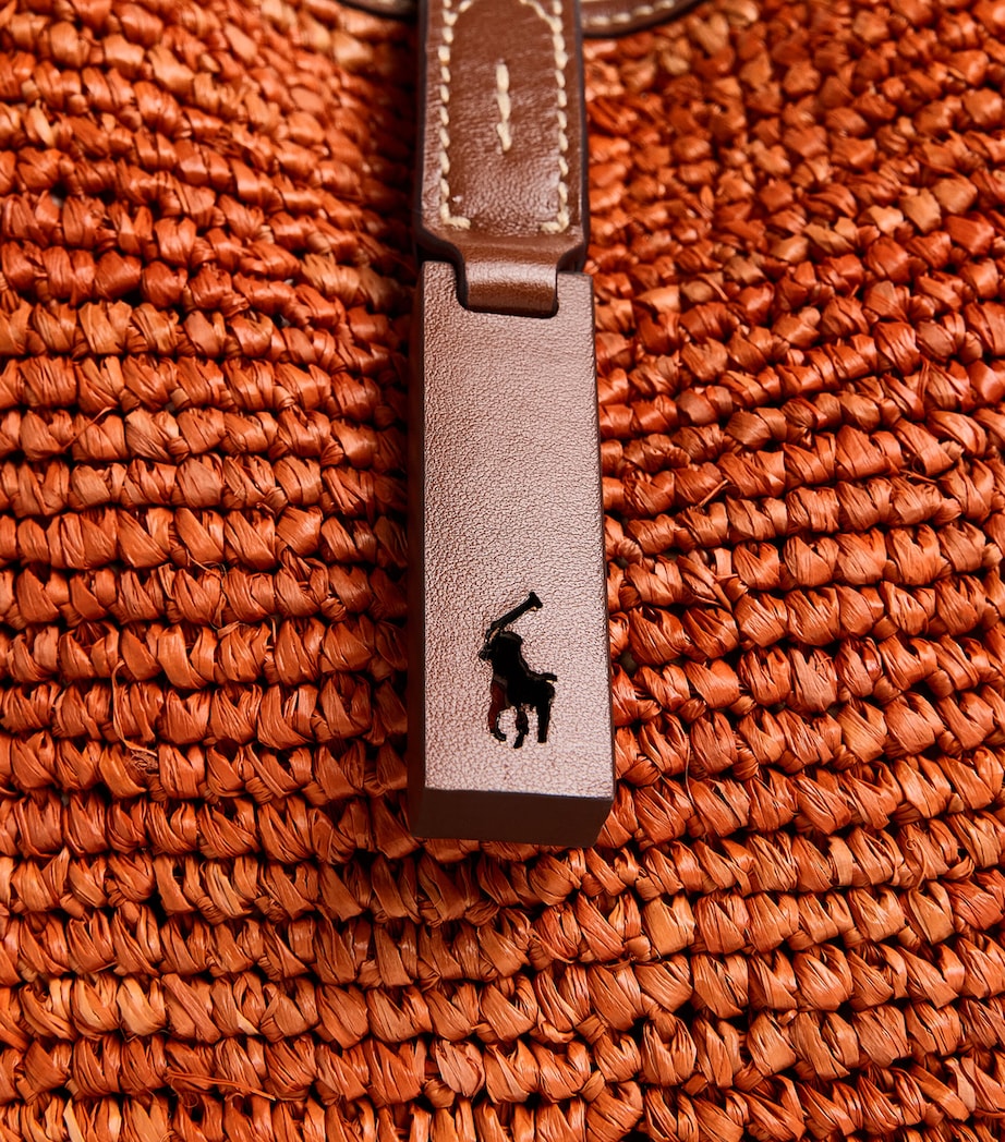 Small Crochet Polo ID Shoulder Bag SEQUOIA/CUOIO Image 7