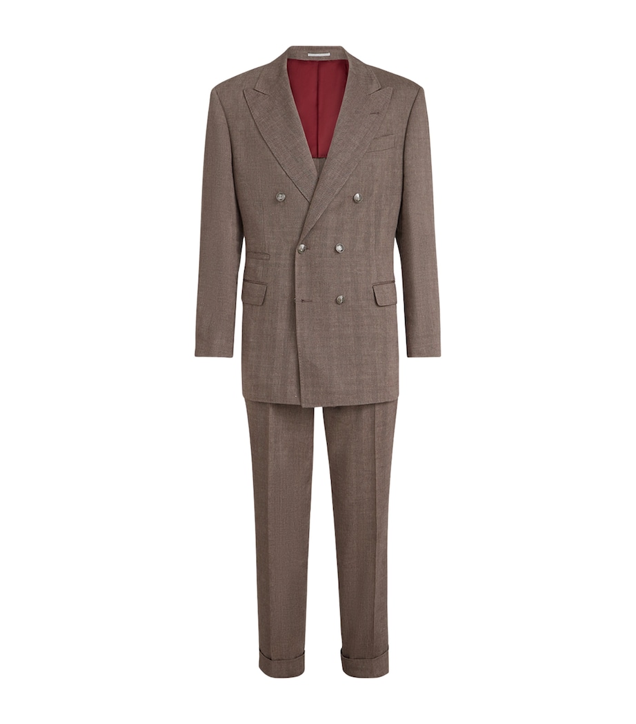 Brunello Cucinelli Mens Linen-Cotton 2-Piece Suit Image 1