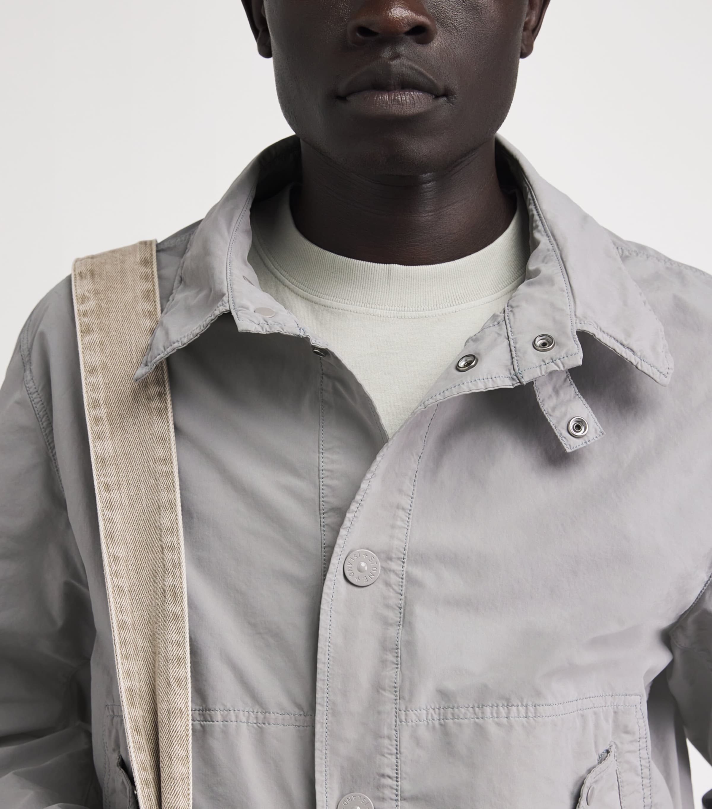 Stone Island Mens David Light-TC Ghost Coach Jacket Image 3