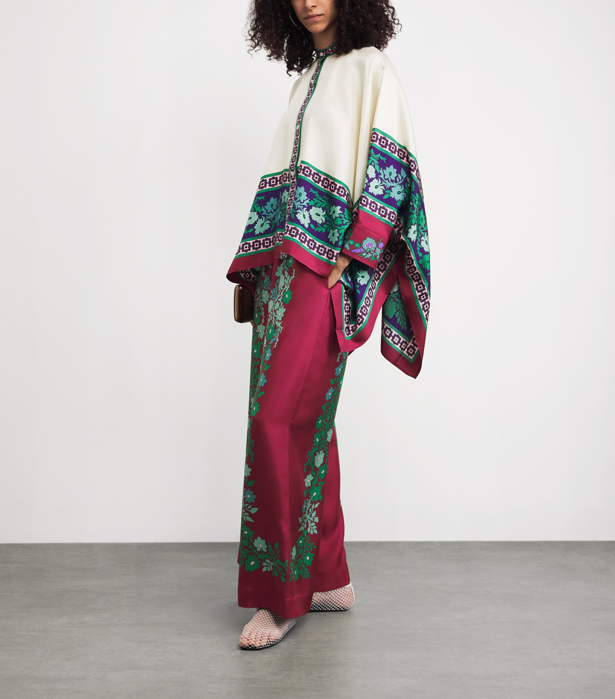 Silk Regalia Print Foulard Shirt RE01REGALIA PLACEE Image 2