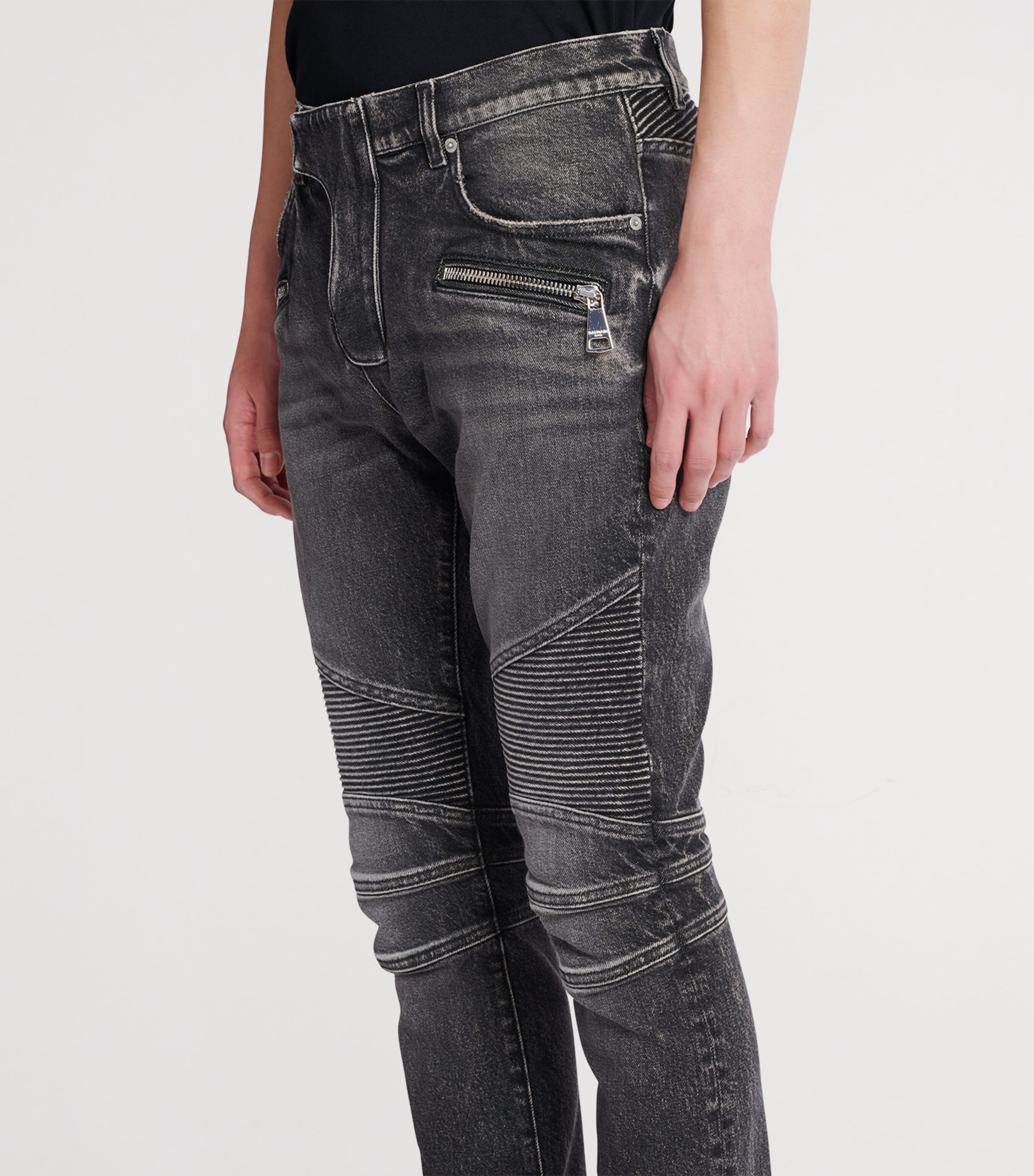Biker Slim Jeans 9AZ GRIS DENIM Image 2