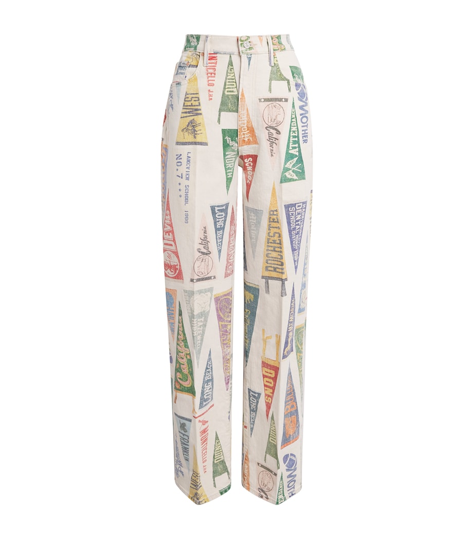 Printed Maven Sneak High-Rise Jeans PER PEP RALLY Image 1