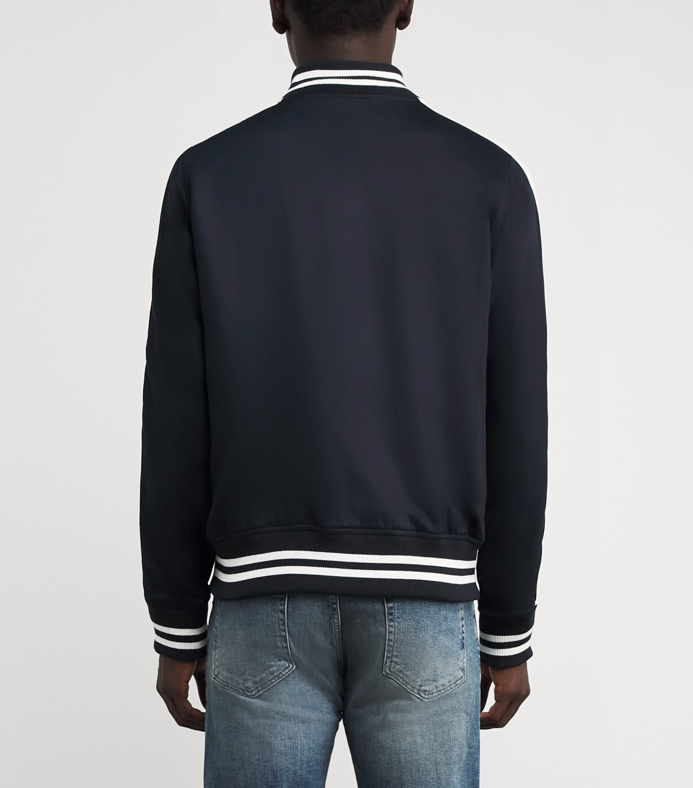 Varsity Bomber Jacket NAVY BLUE Image 4