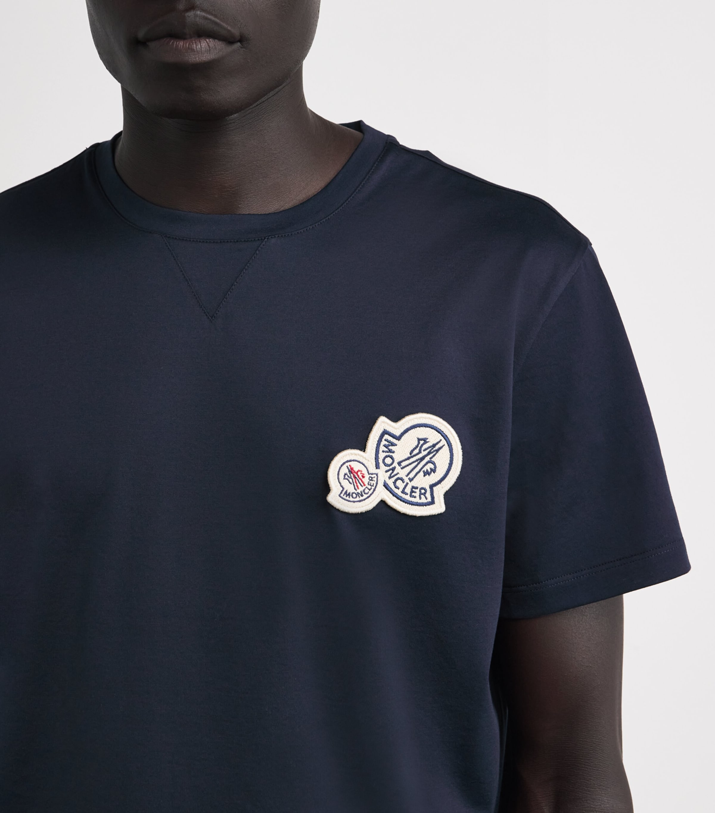 Moncler Cotton Double Logo T-Shirt | Harrods US