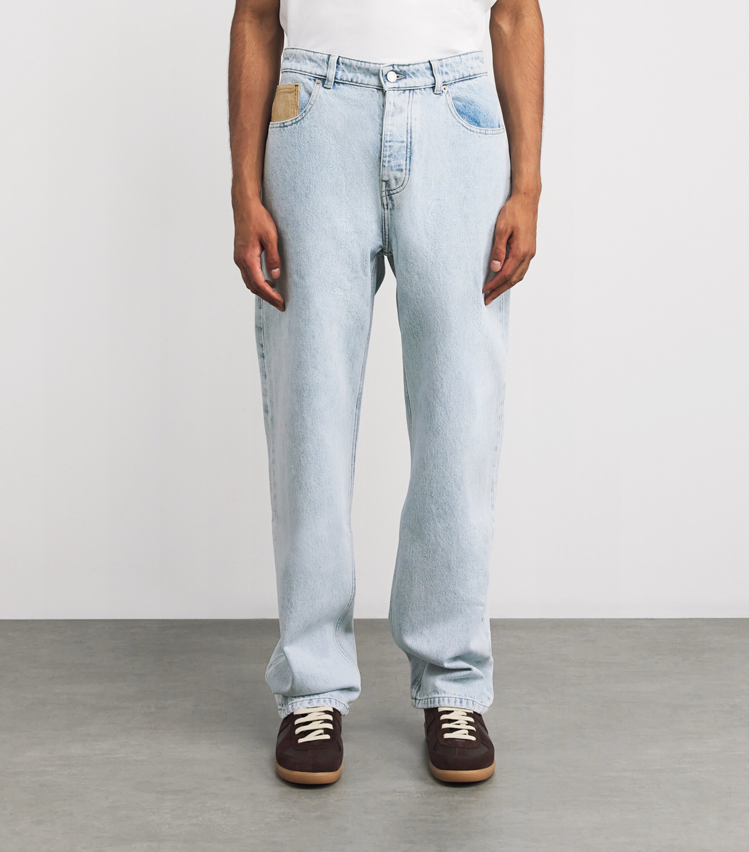 Cord-Pocket Straight Jeans LBE / LIGHT BLUE Image 3