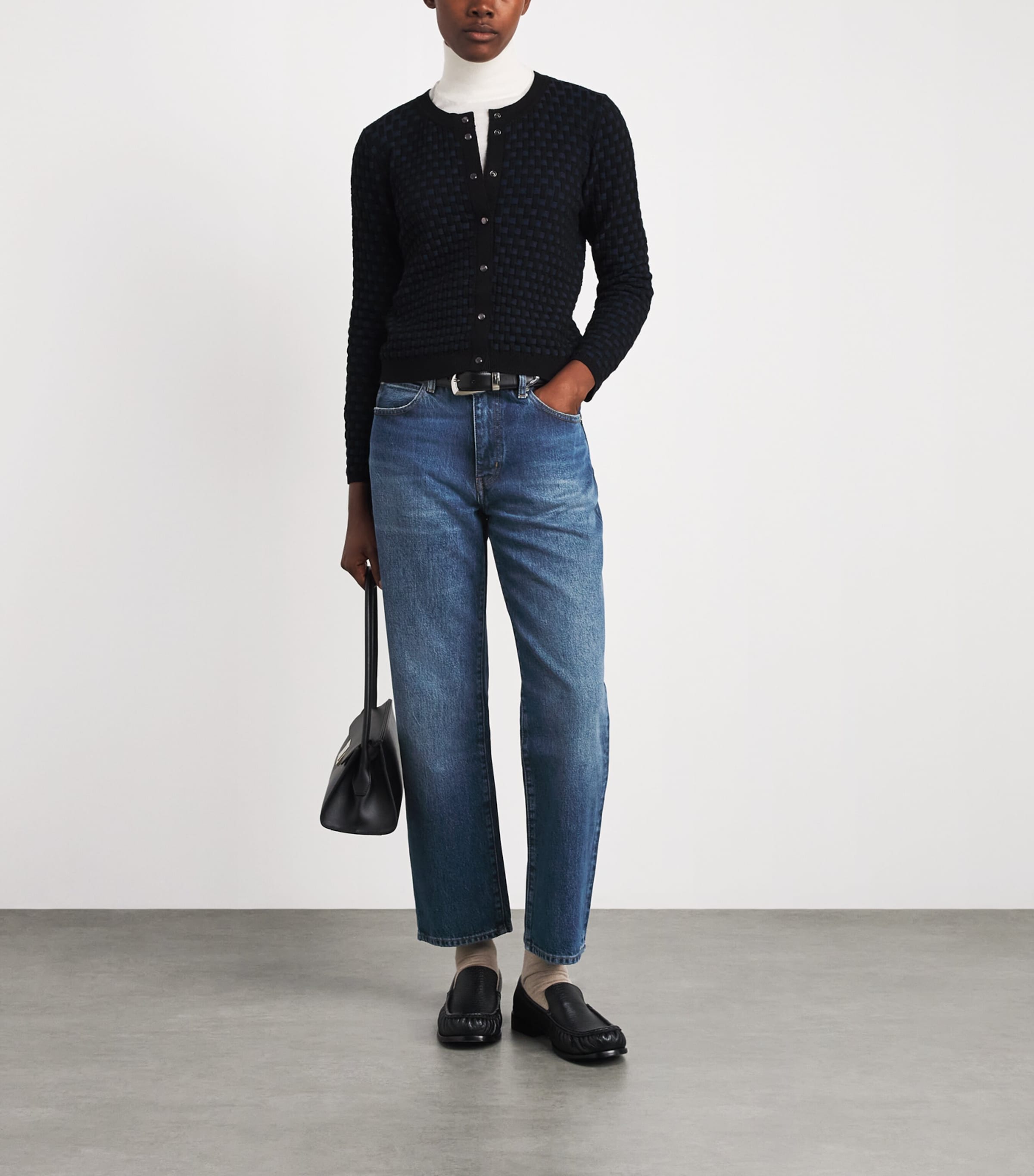 FRAME Womens The Hang Straight Jeans Lucky Image 2