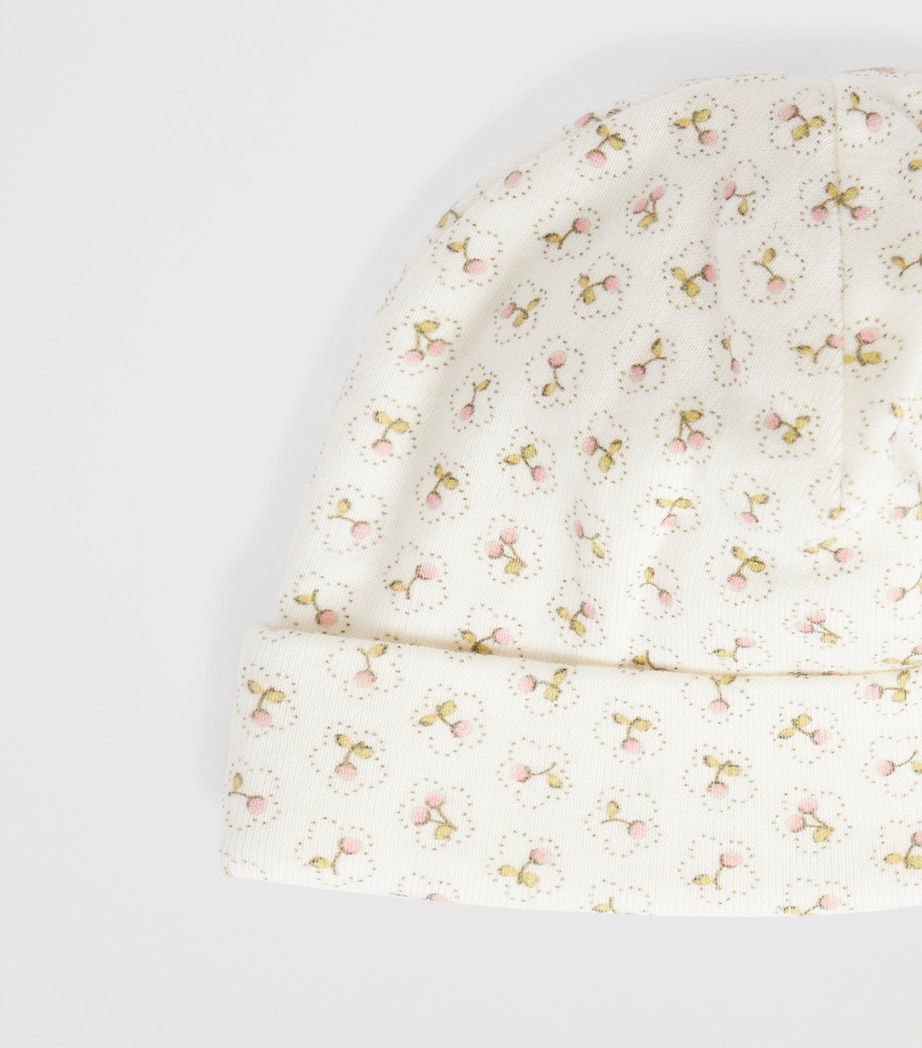 Bonpoint Cotton Cherry Print Hat Imp Rose Fane Image 2
