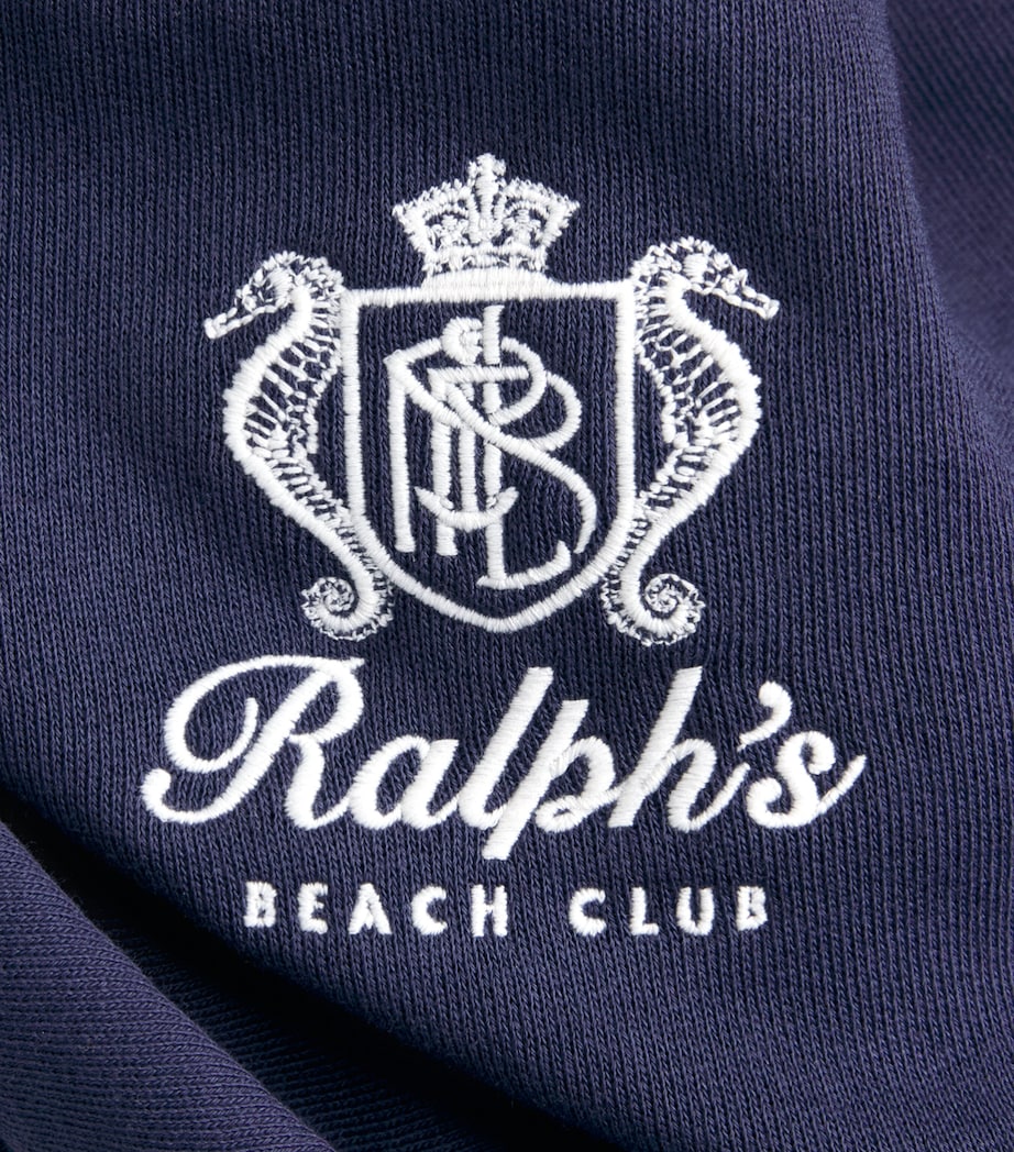 Polo Ralph Lauren Mens Cotton-Blend Beach Club Polo Sweater Dark Cobalt Image 6