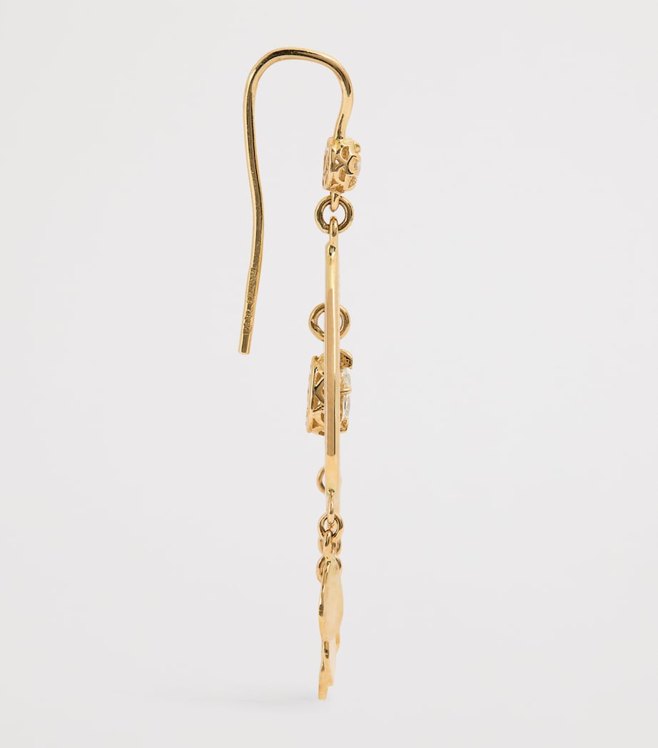 Yellow Gold and Diamond Sophia Shaker Earrings YELLOW GOLD Image 4