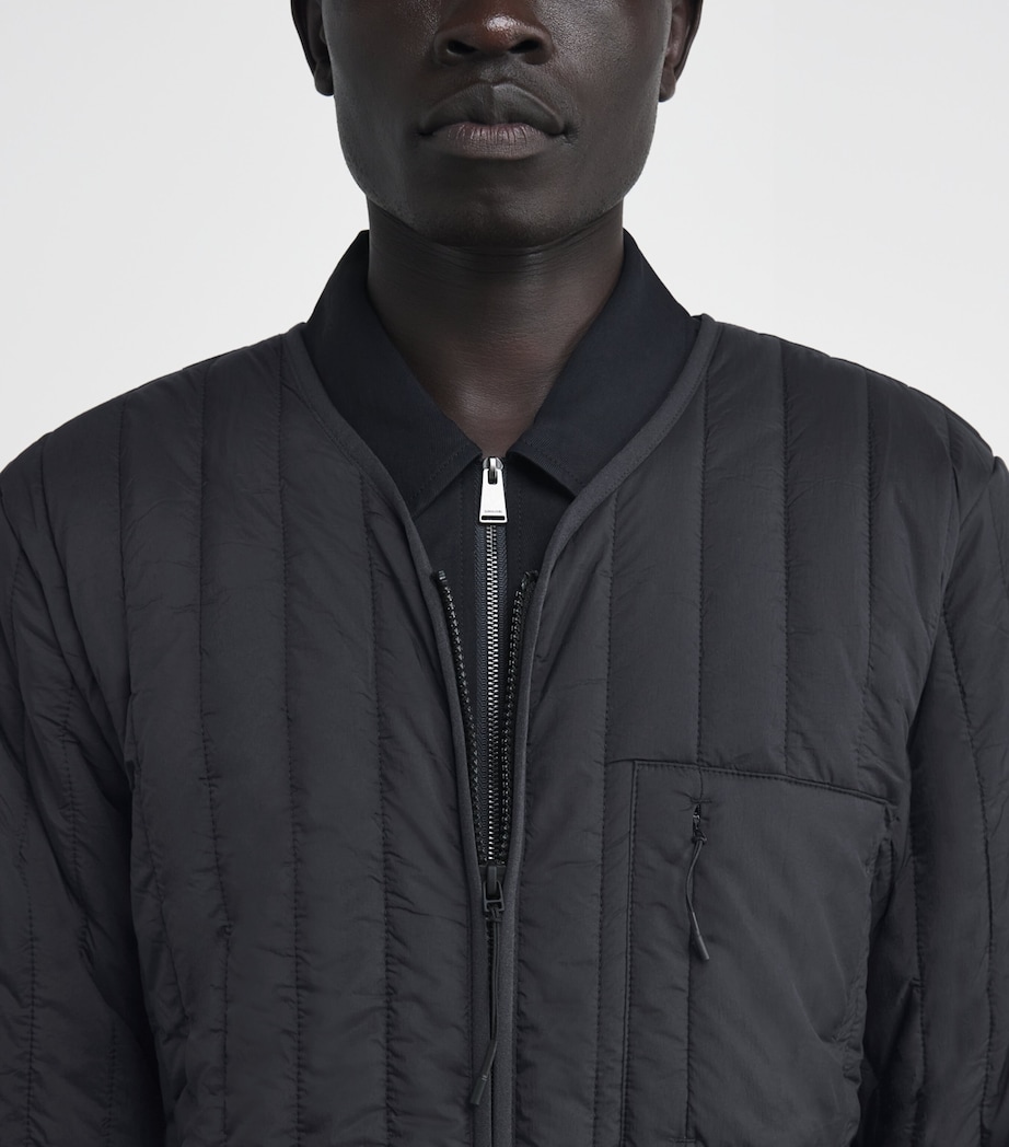 Quilted Banja Liner Jacket 01 BLACK Image 6