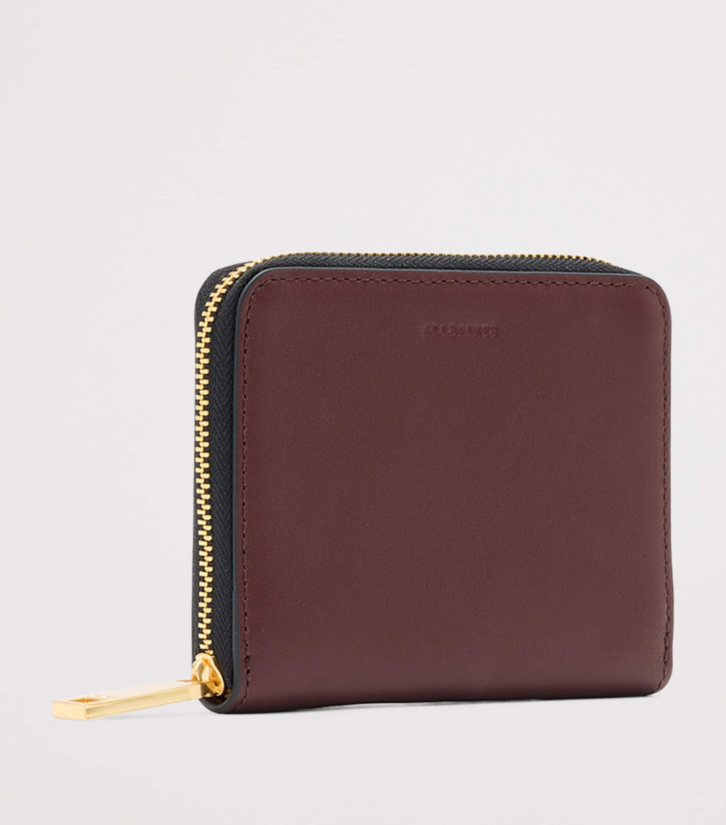 Leather Lena Hex Wallet DARK RED Image 3