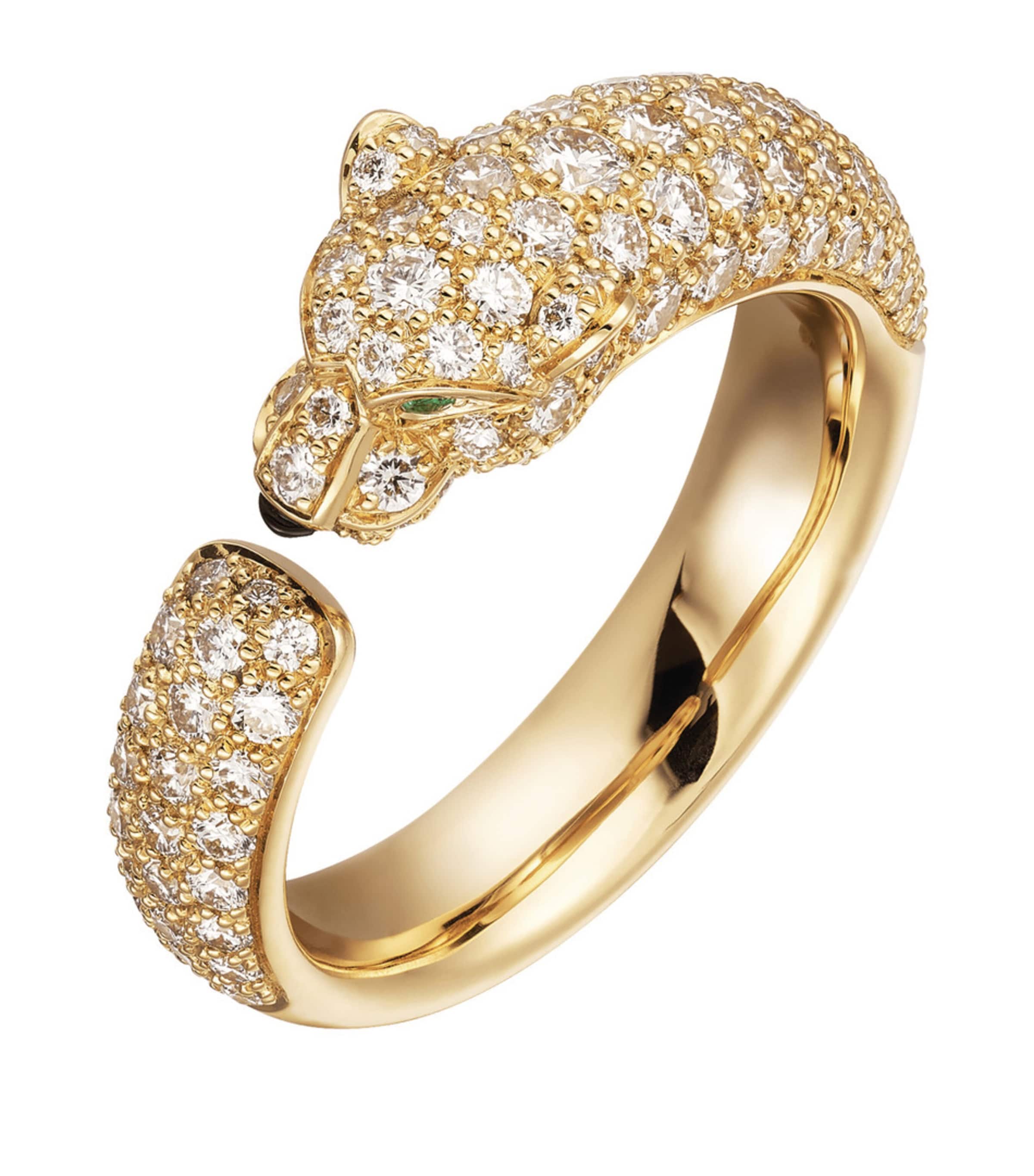 Yellow Gold and Diamond Panthère de Cartier Ring YELLOW GOLD Image 1