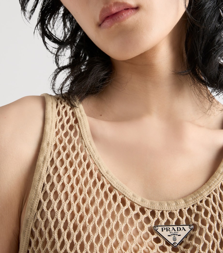 Cotton Mesh Tank Top F0065 Image 3