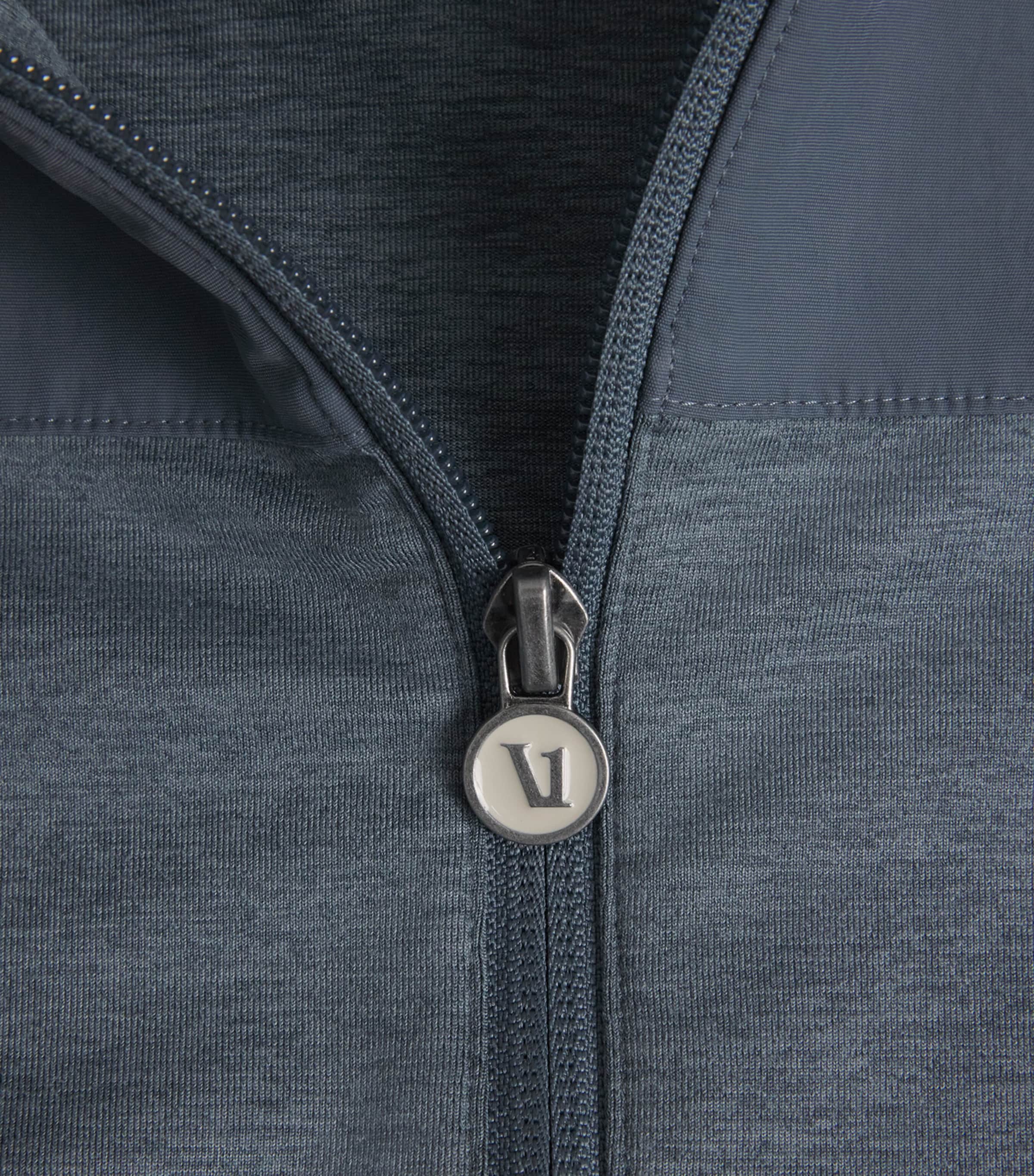 VUORI Mens Sunday Element Jacket Beh Blue Sea Heather Image 6