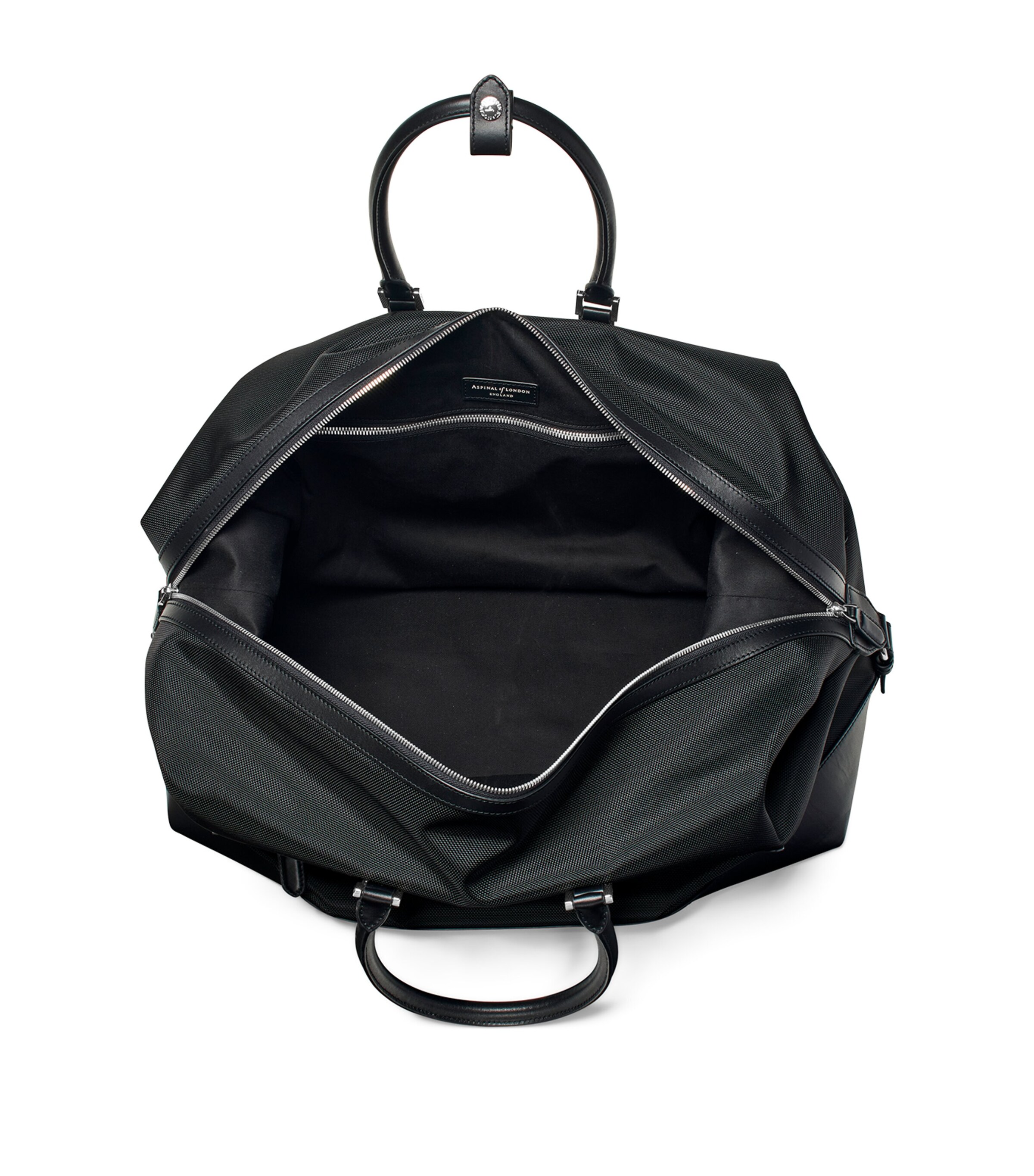 Aspinal Of London Nylon Holdall Black Image 4
