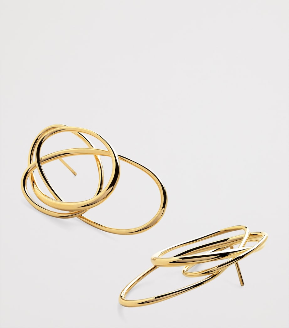 Monica Vinader Gold Vermeil Nura Earrings Gold Vermeil Image 2