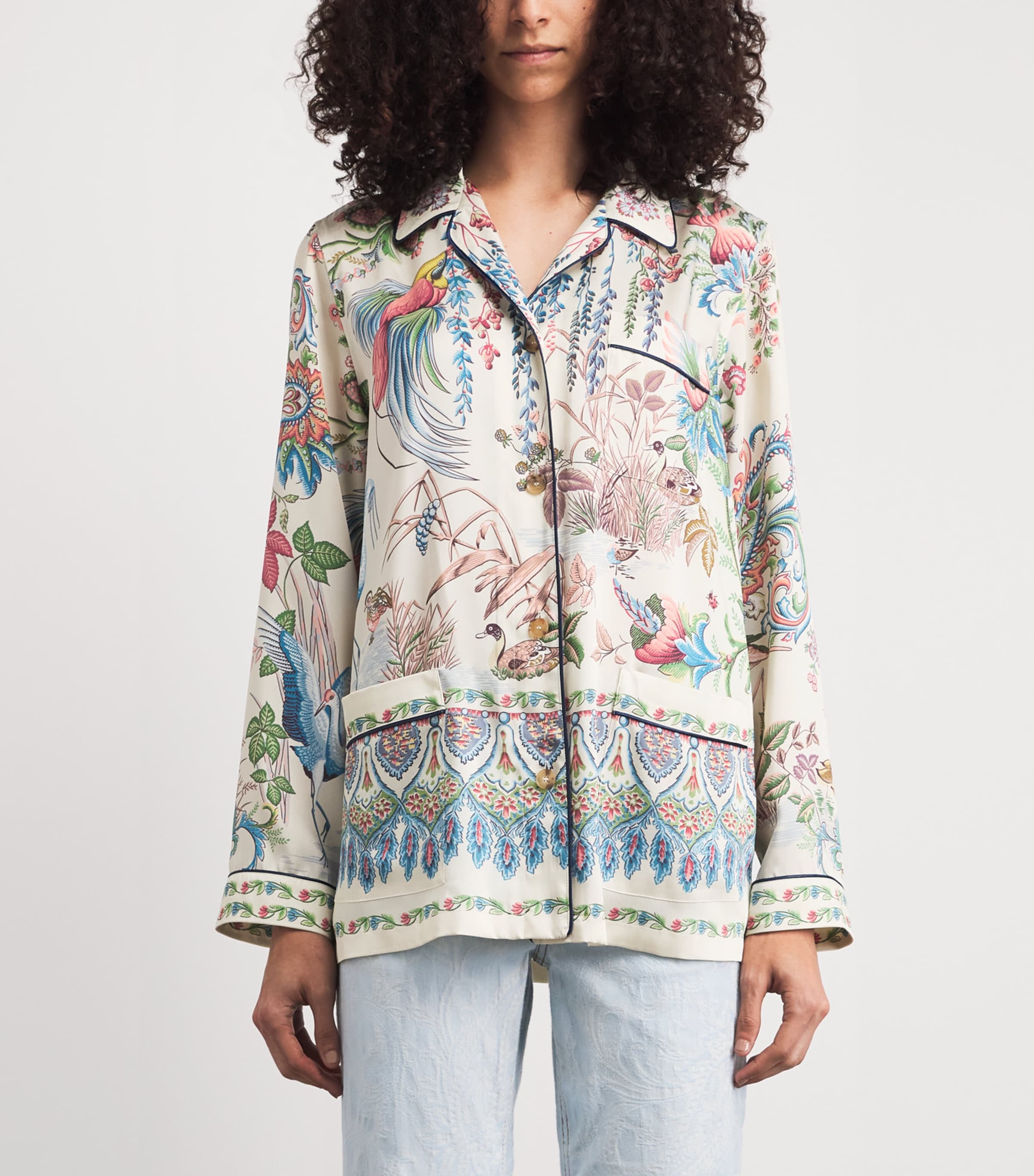 Etro Womens Twill Printed Shirt Image 4