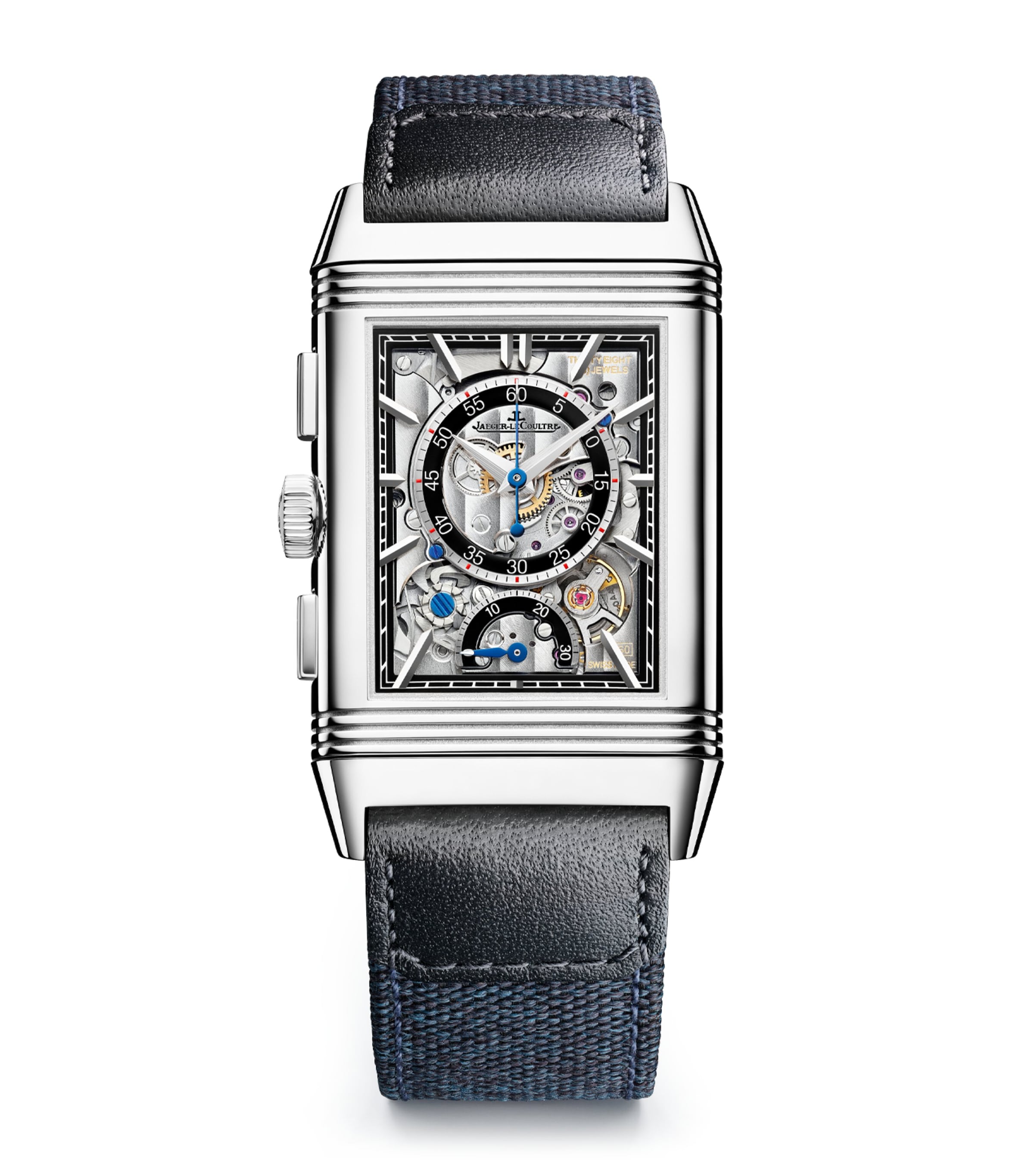 Stainless Steel Reverso Tribute Chronograph Watch 29.9mm STAINLESS STEEL Image 2
