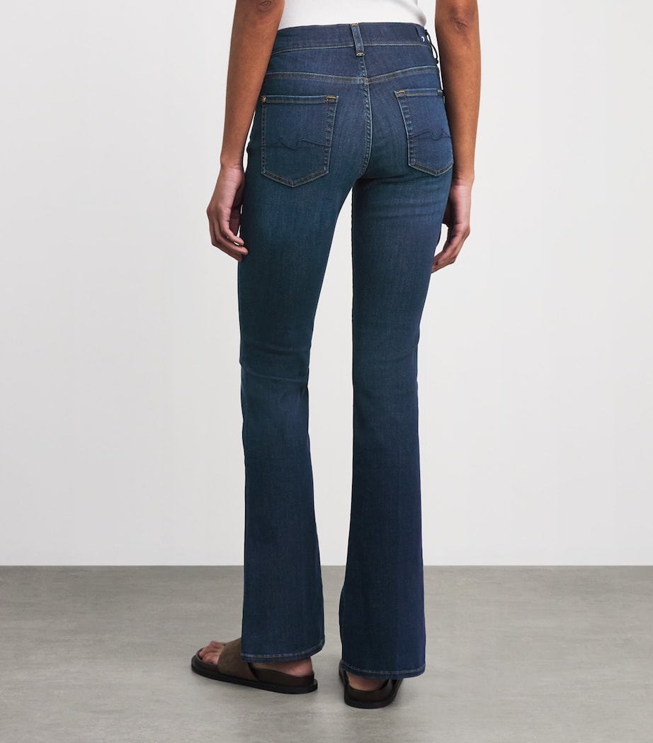 7 For All Mankind Womens B(Air) Bootcut Jeans Duchess Mid Blue Image 5
