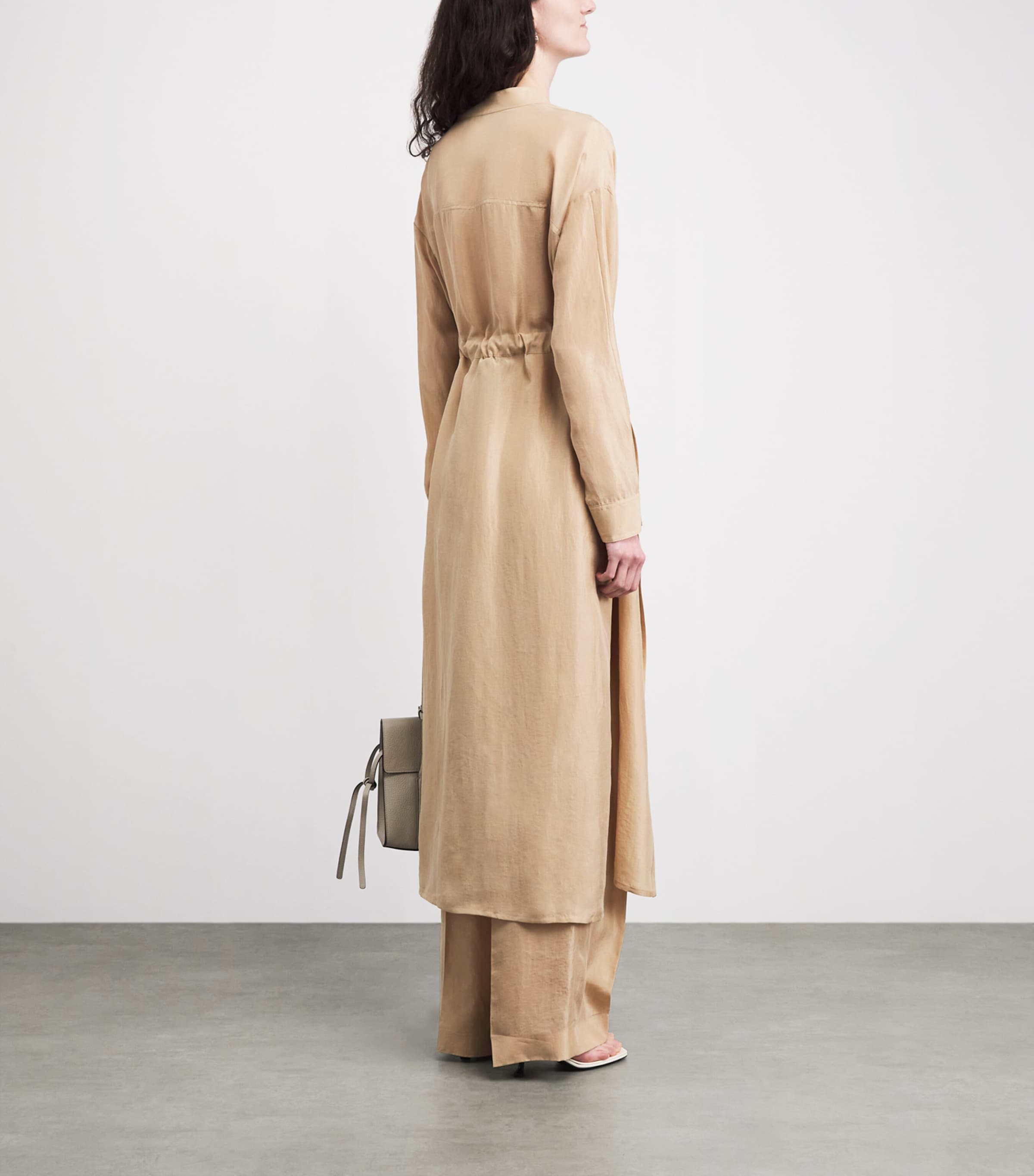 Fabiana Filippi Womens Wrap-Front Maxi Dress Acero Image 4