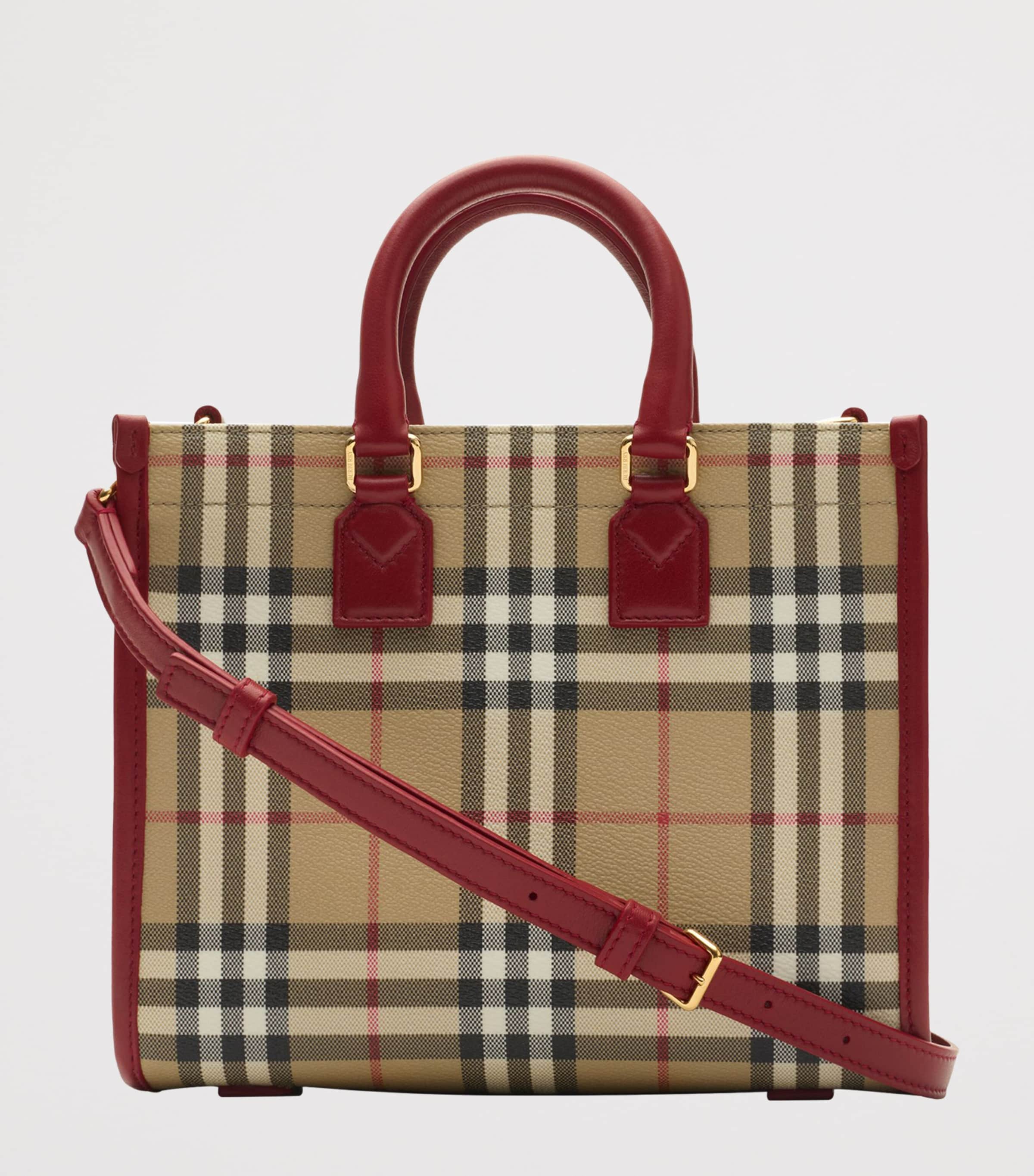 Mini Check Freya Tote Bag VNTG CHKRUBY Image 3