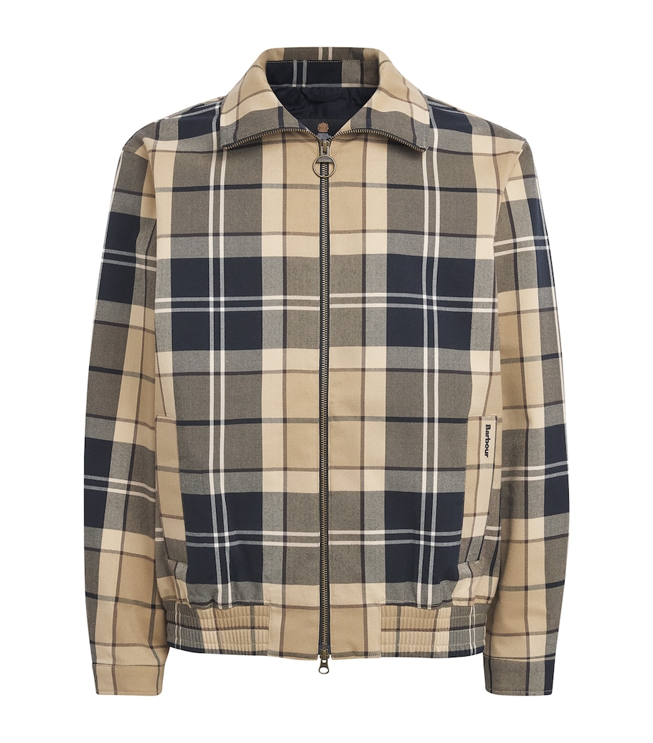 Barbour Mens Showerproof Tartan Jacket Birchwood Dress Trtn Image 1