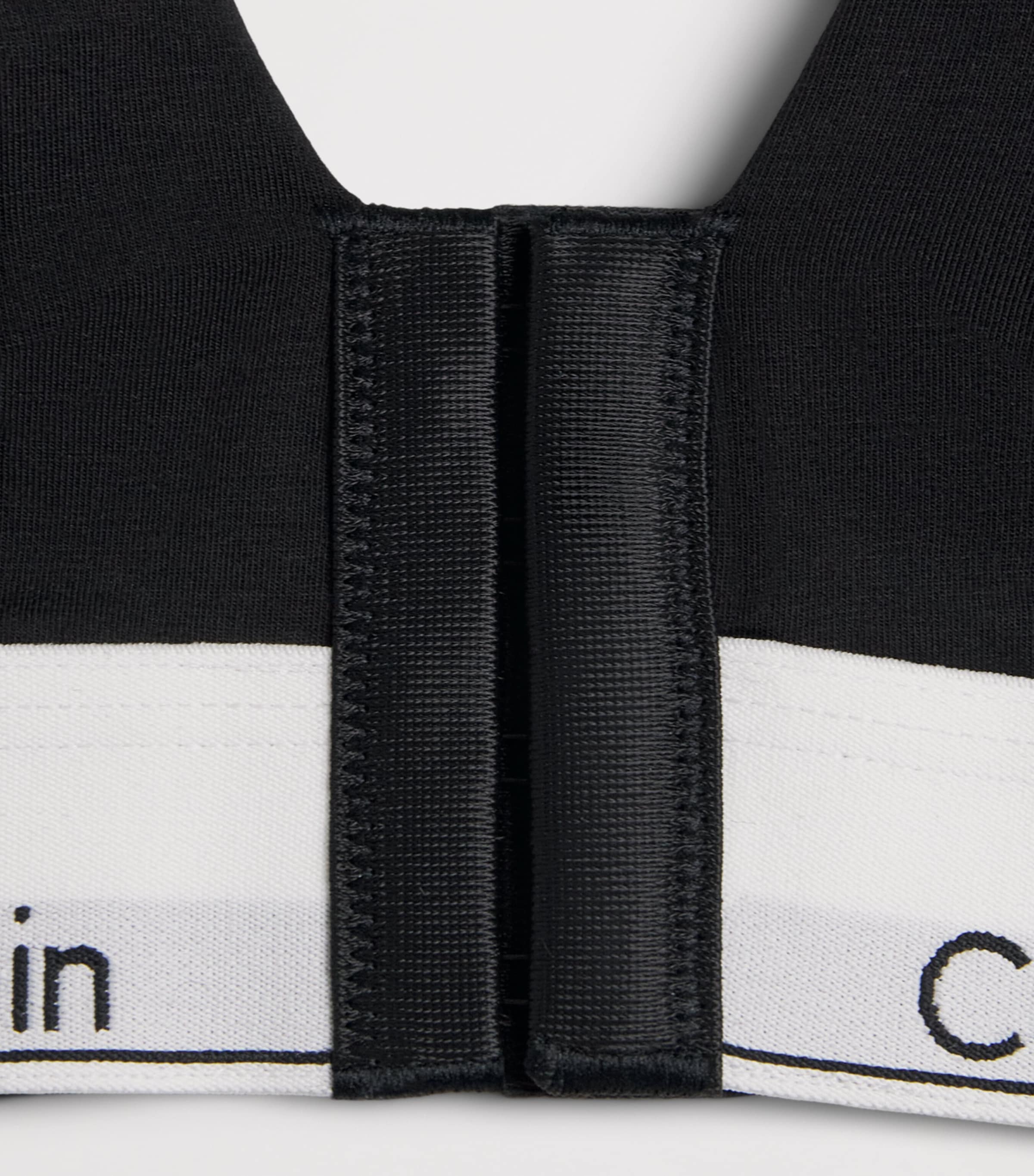 Calvin Klein Womens Cotton-Blend Icon Recovery Bra Black Image 4