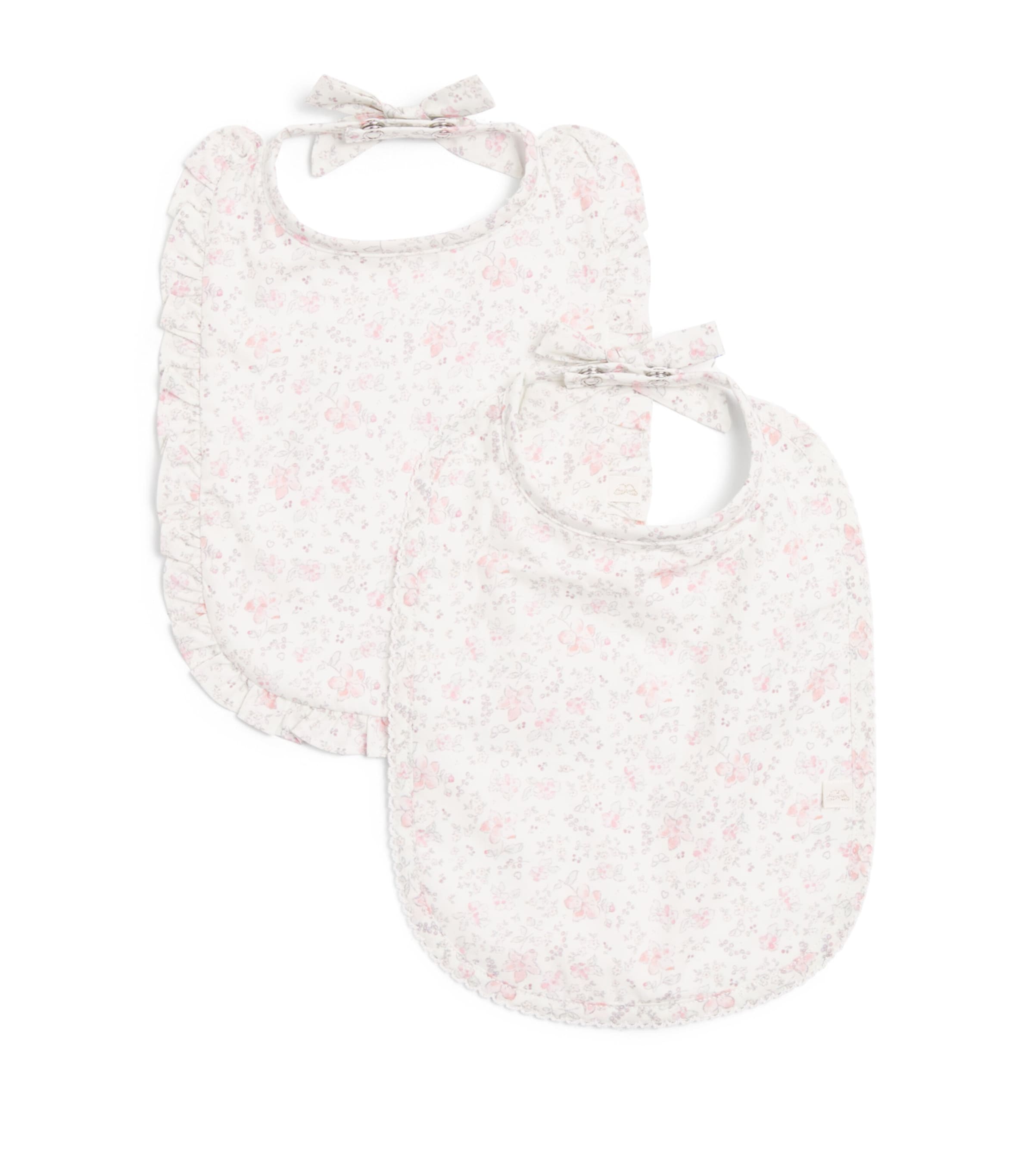 Pima Cotton Colette Athena Bibs (Set of 2) PORECLAIN/ROSE Image 1