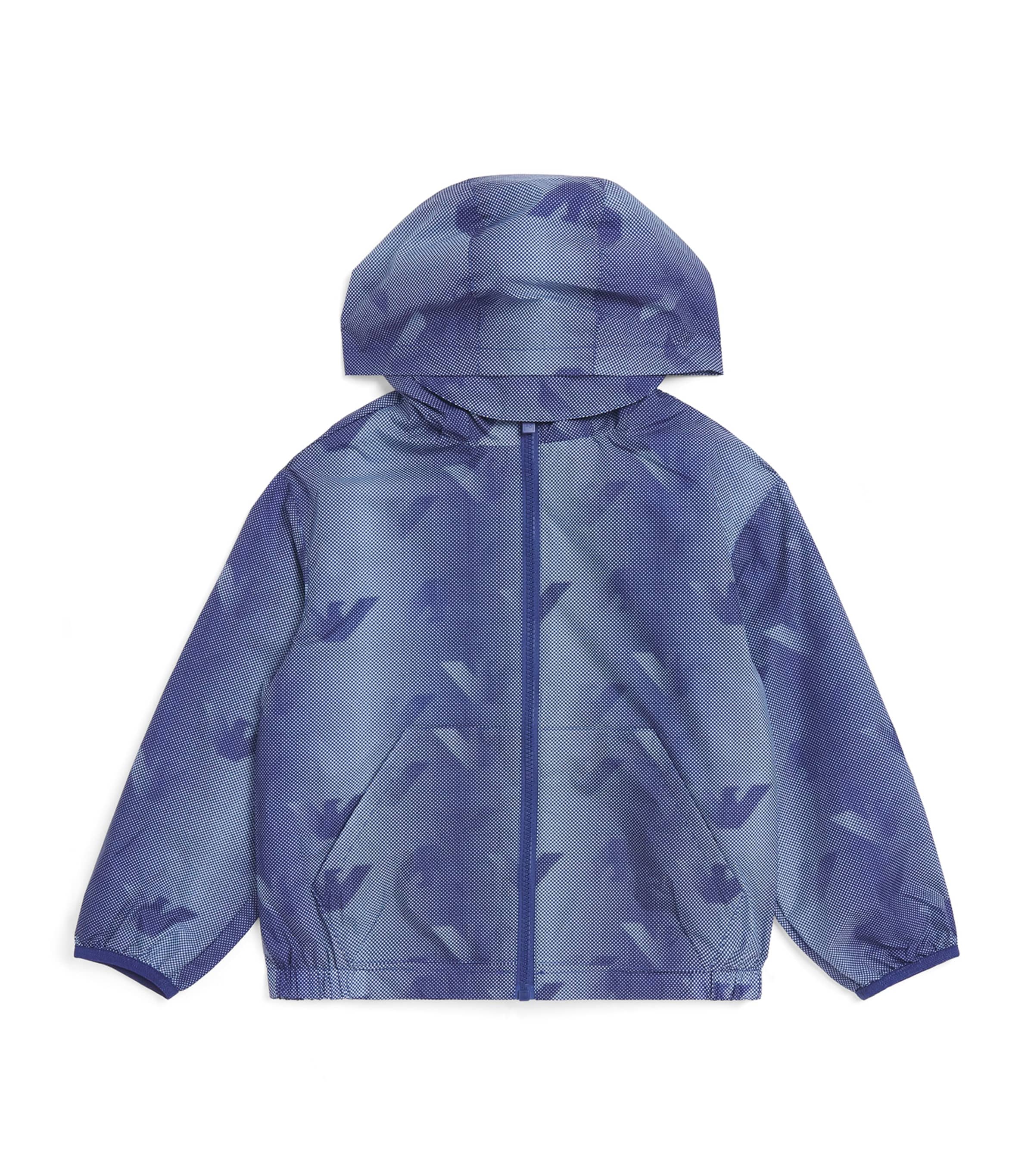 Logo Hooded Windbreaker (4-16 Years) U9360 SOFT CHAMBRAY Image 1