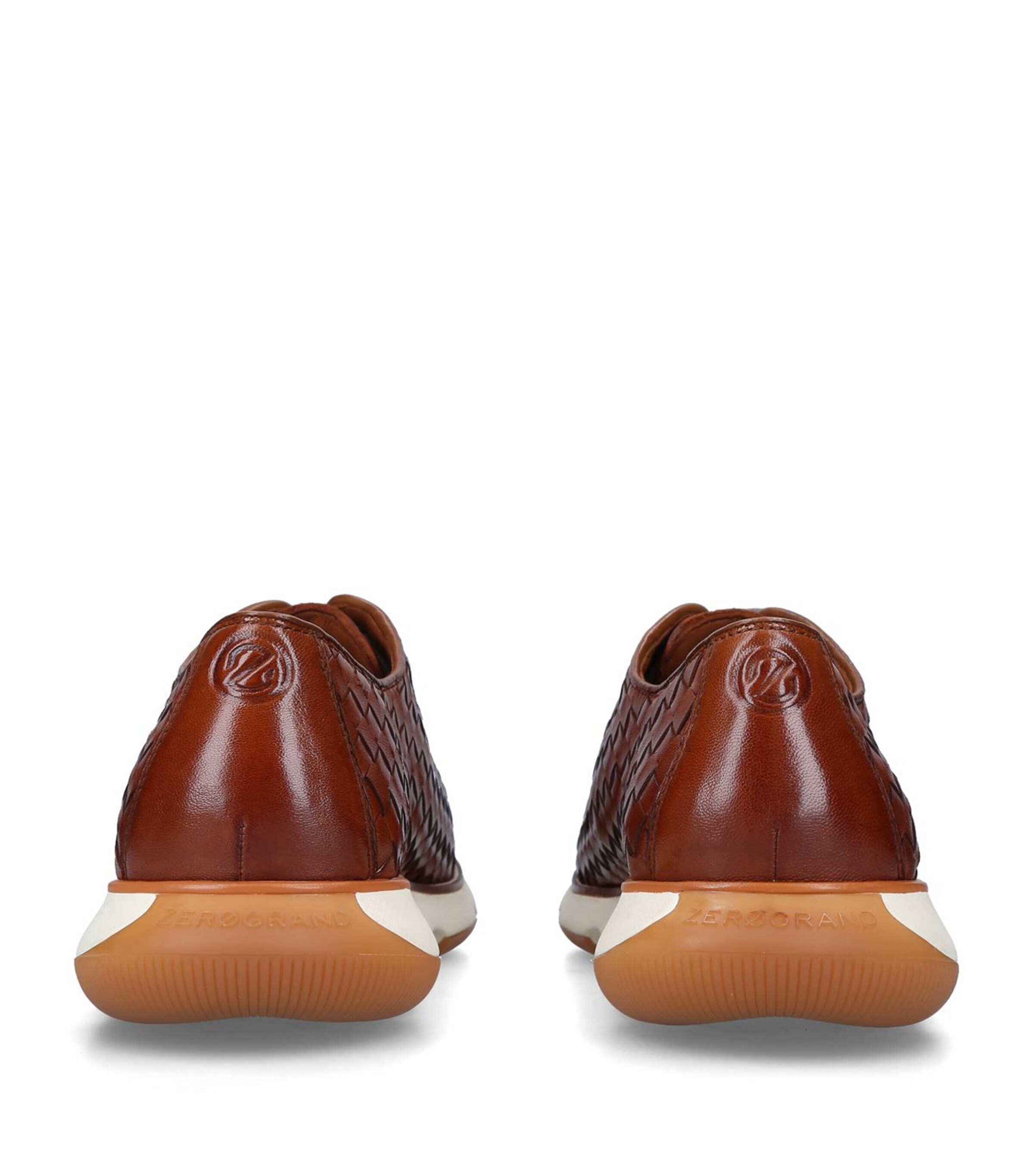 Cole Haan Leather 4.ZERØGRAND Oxford Sneakers Tan Image 2
