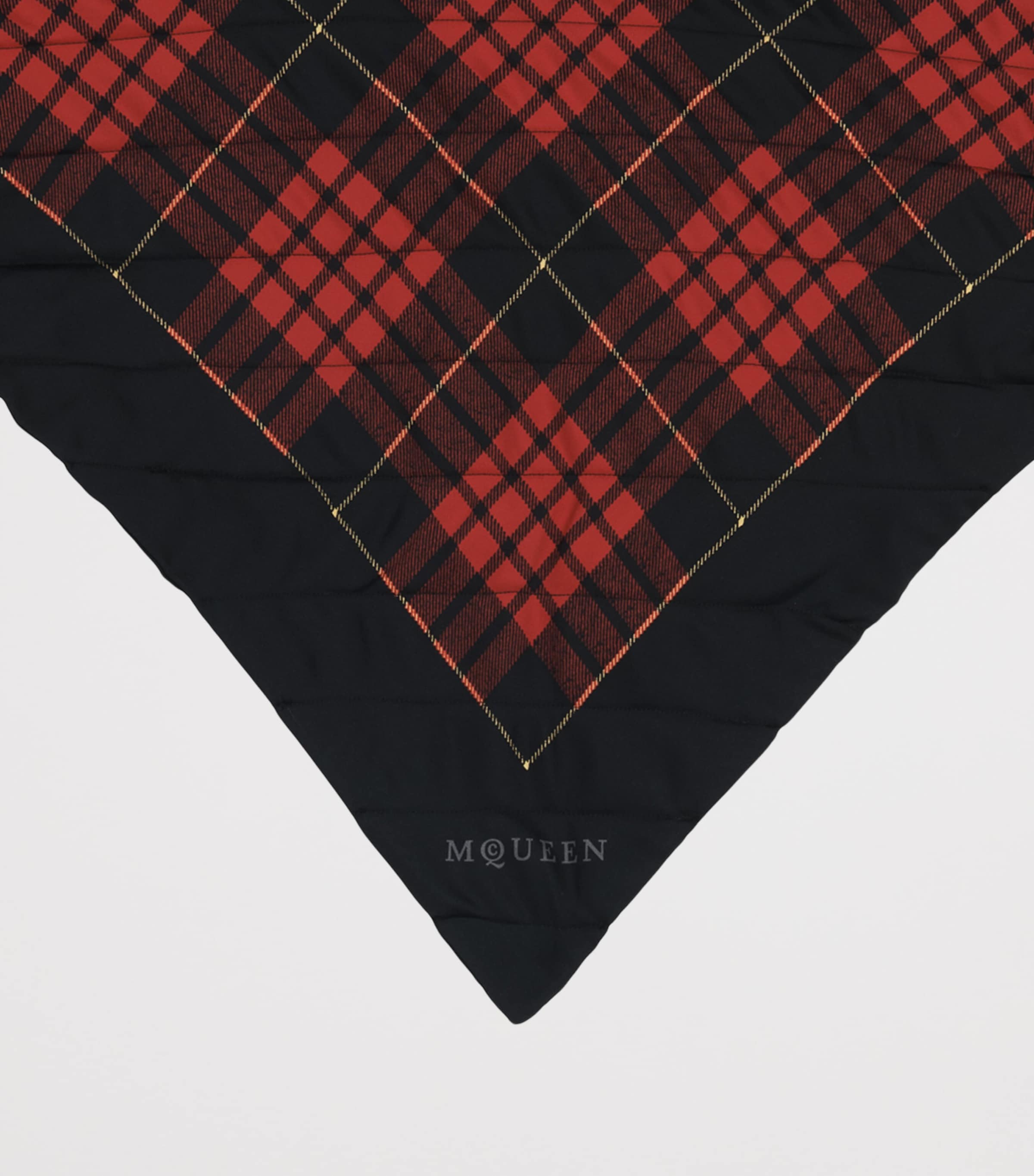 Silk Tartan Triangle Scarf 1074 Image 4