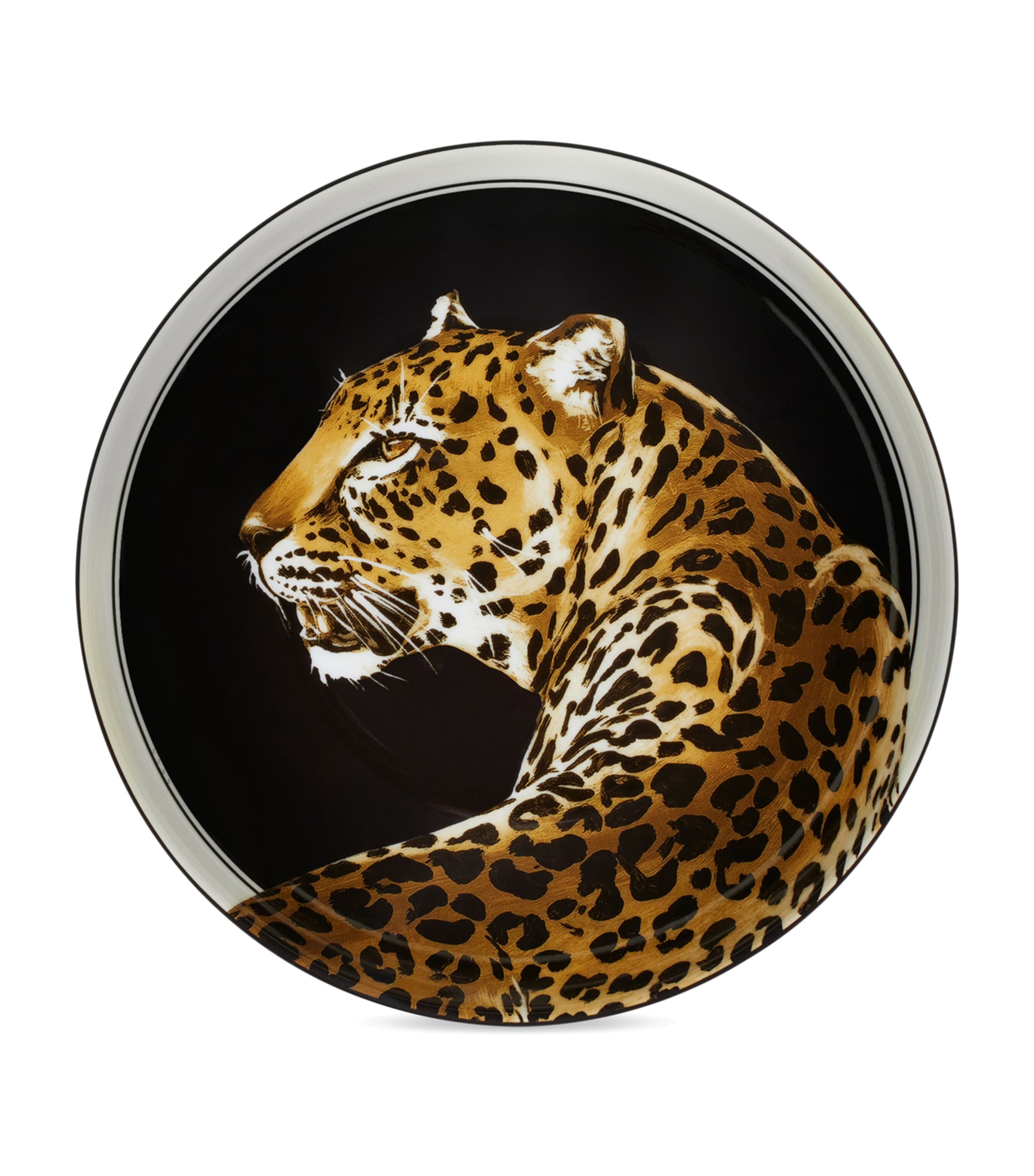 Set of 2 Leopard Soup Plates (20cm) UL005 LEOPARDO F DO Image 3