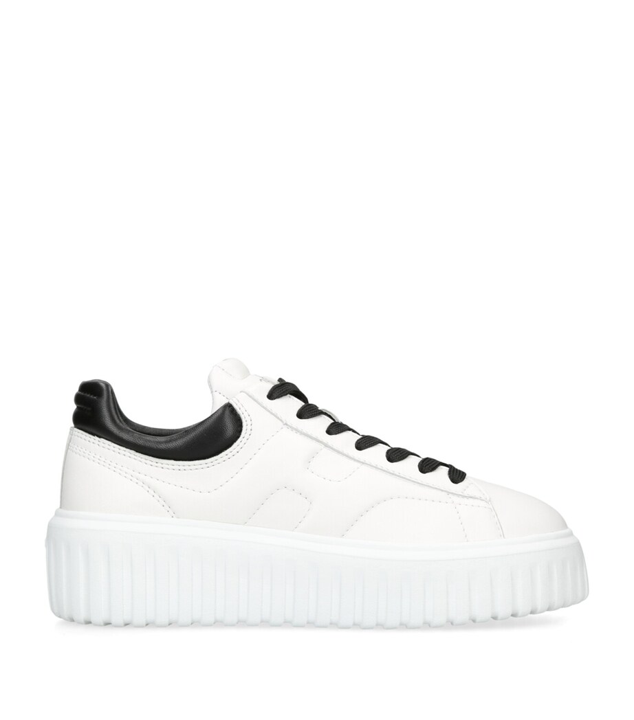 Hogan Leather Allaciato Sneakers White/blk Image 1