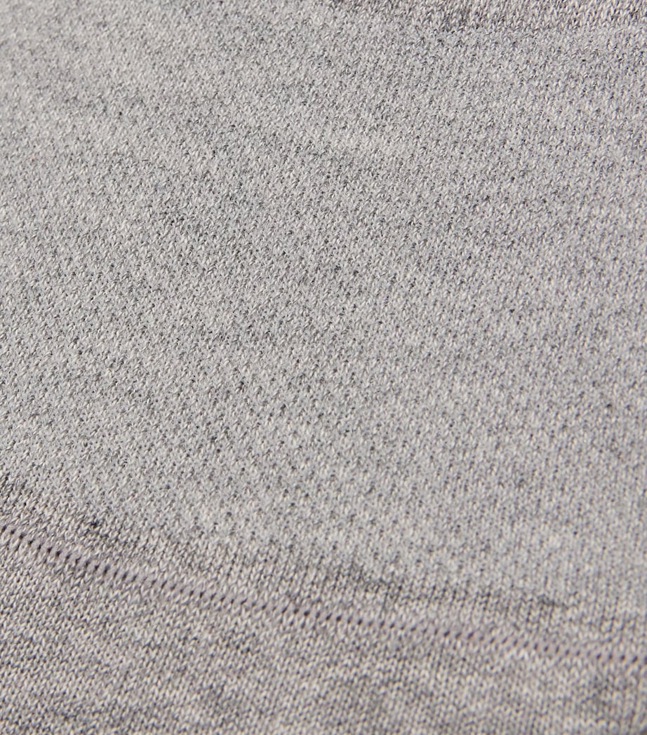 Cotton-Blend Invisible Socks 11 LIGHT GREY Image 2