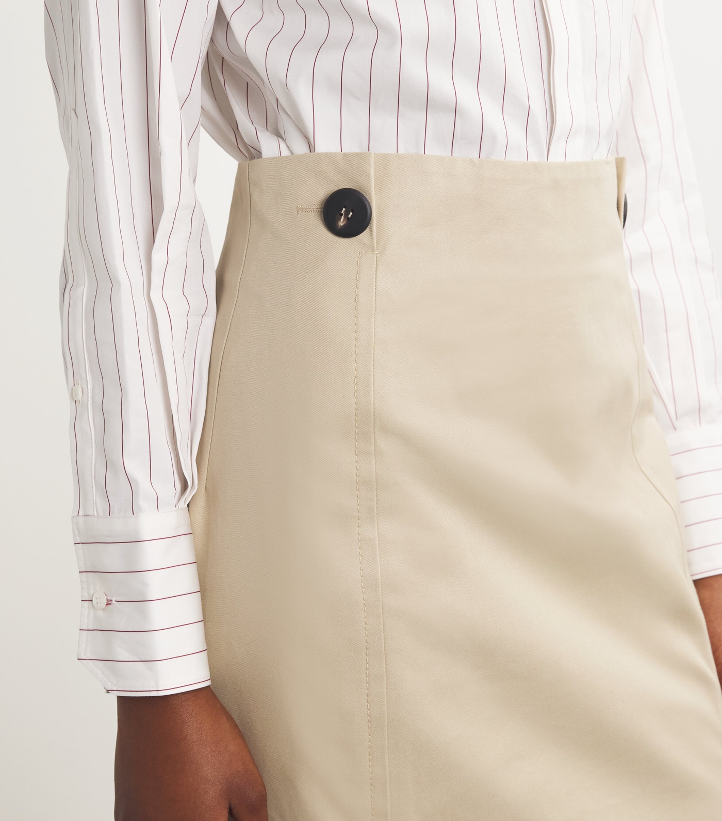 Gabardine Midi Skirt 800 CAMEL Image 6