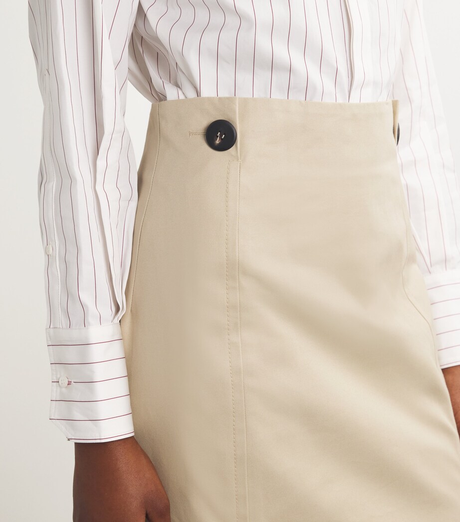 Gabardine Midi Skirt 800 CAMEL Image 6