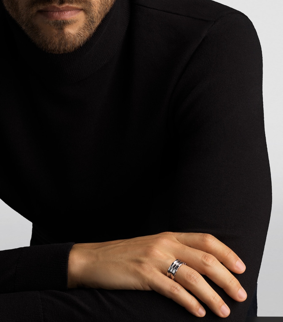 White Gold B.zero1 Three-Band Ring WHITE GOLD Image 4