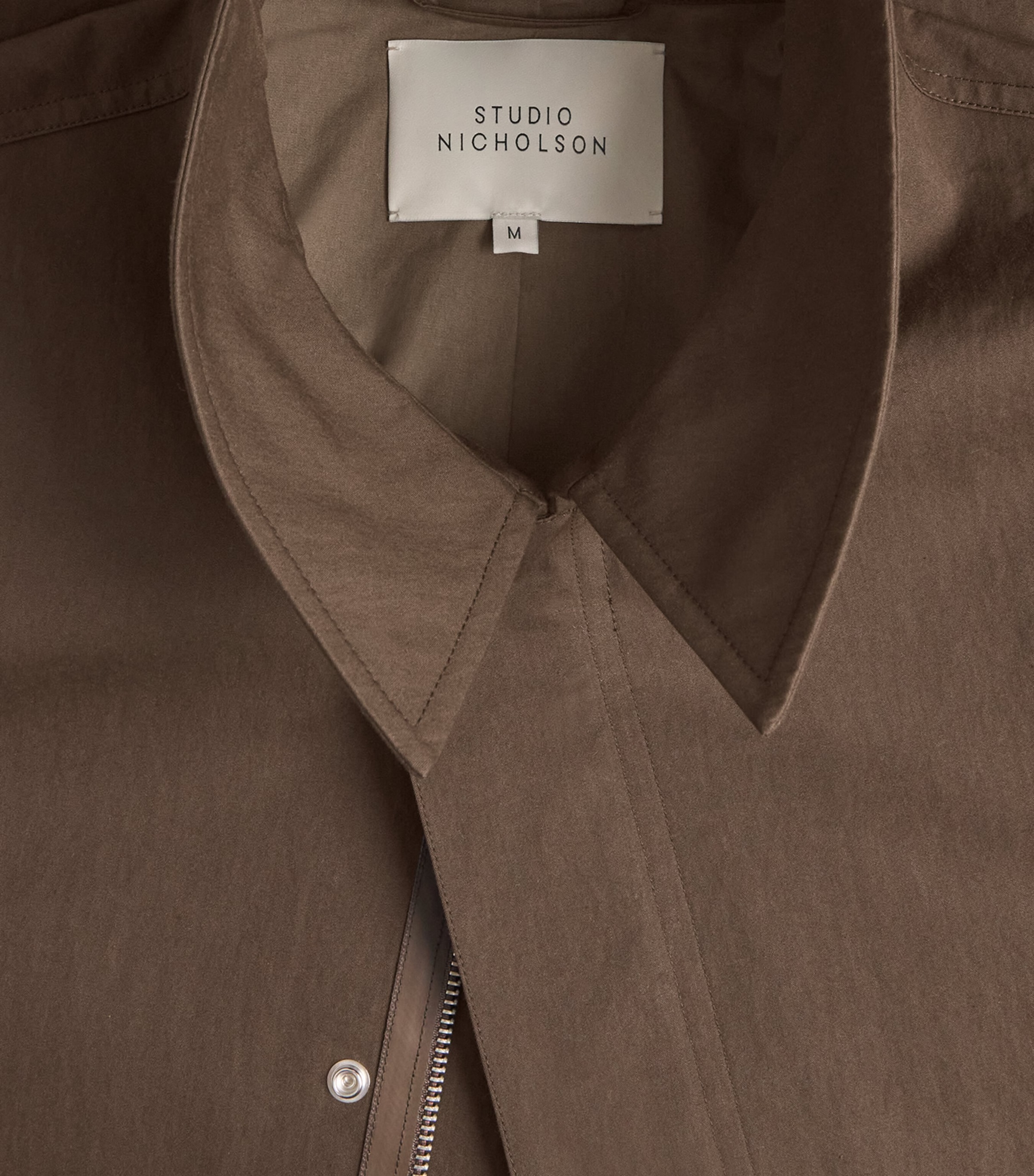 Cotton-Blend Anorak Jacket PEAT Image 5