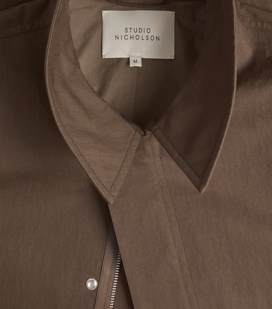 Cotton-Blend Anorak Jacket PEAT Image 5