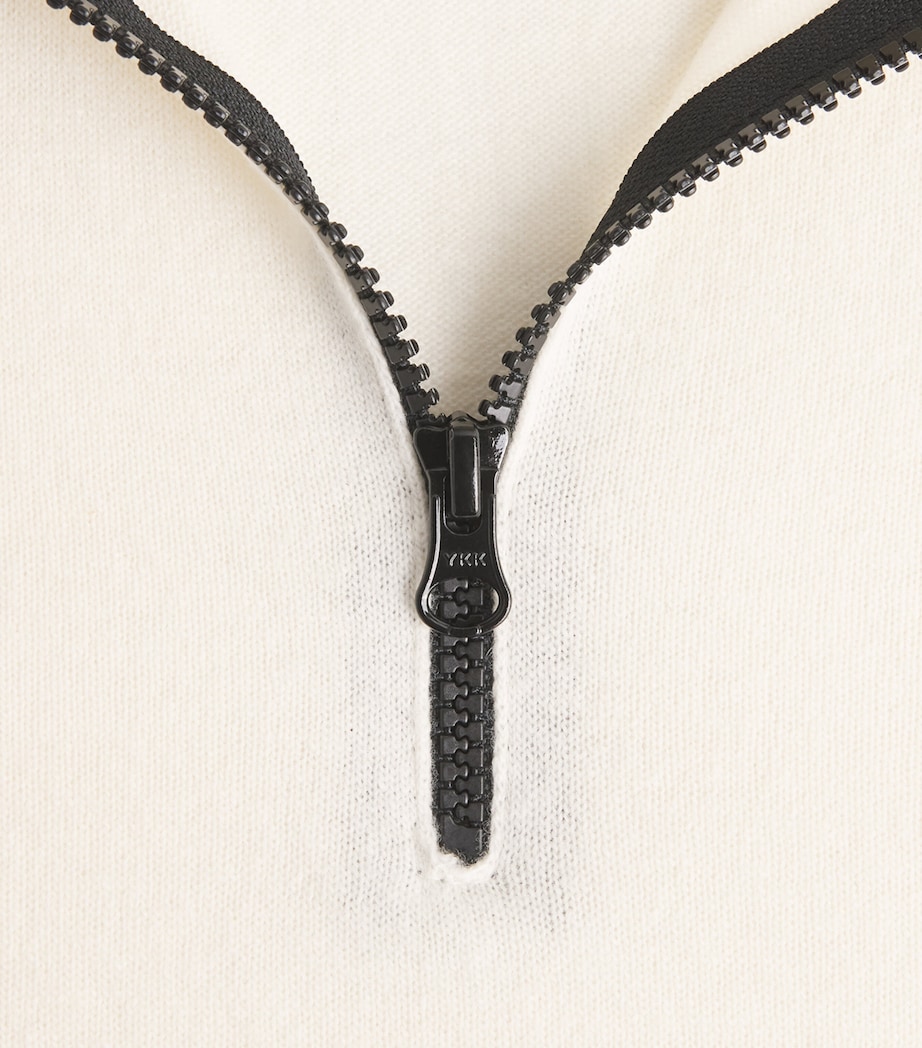 Virgin Wool Half-Zip Compass Sweatshirt V0093 Image 5