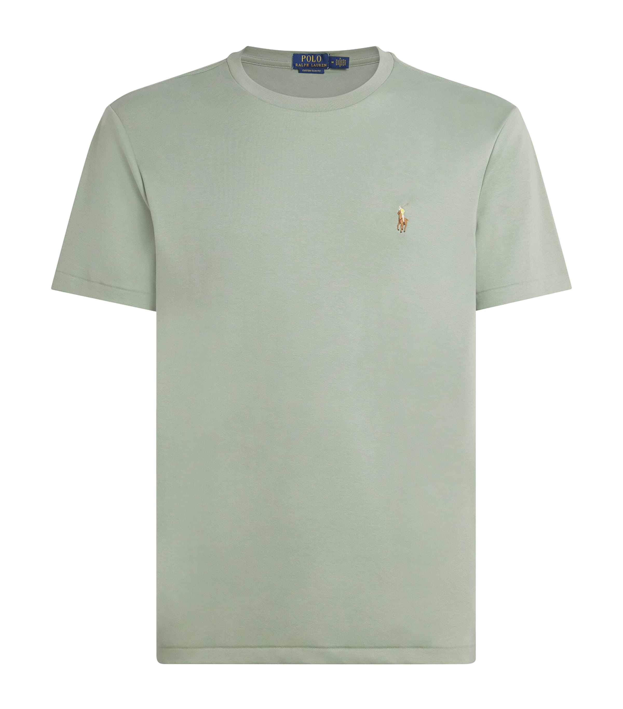 Polo Ralph Lauren Mens Pima Cotton Polo Pony T-Shirt Light Green Image 1