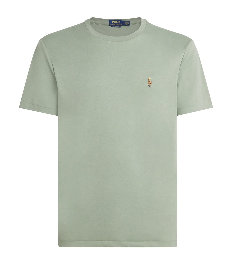 Polo Ralph Lauren Mens Pima Cotton Polo Pony T-Shirt Light Green Image 1
