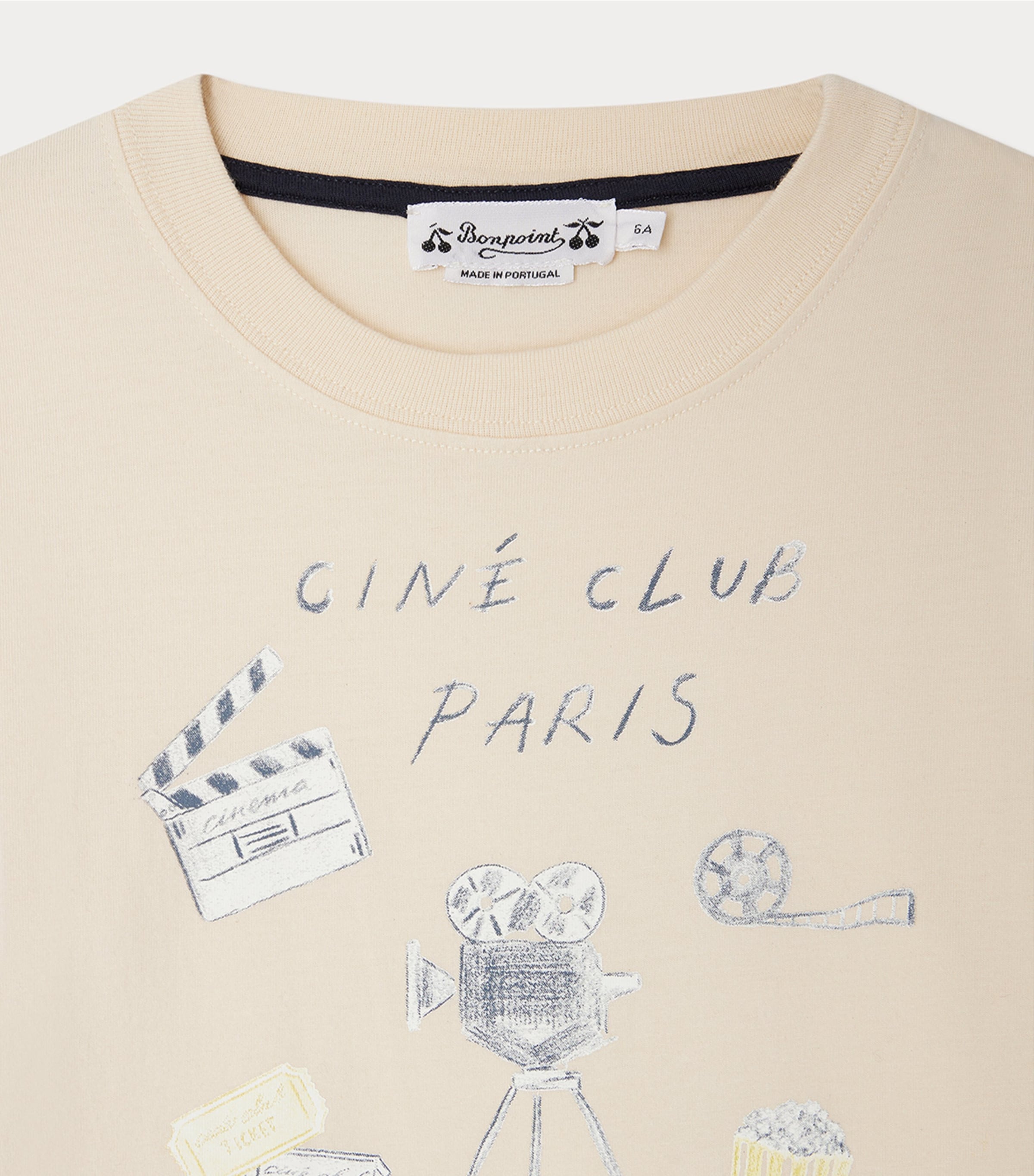 Cotton Tadda T-Shirt (4-8 Years) UPB VANILLE Image 3