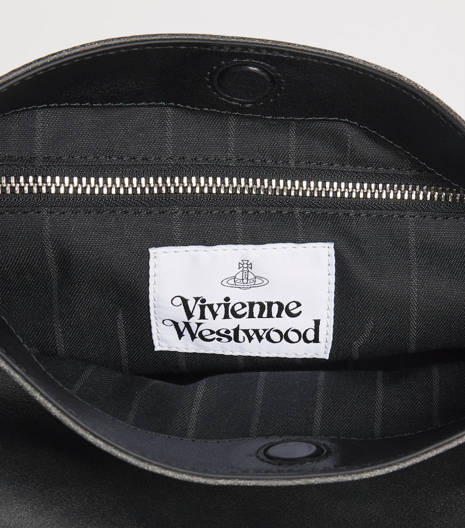 Vivienne Westwood Small Leather Maxime Shoulder Bag Off Black Image 5