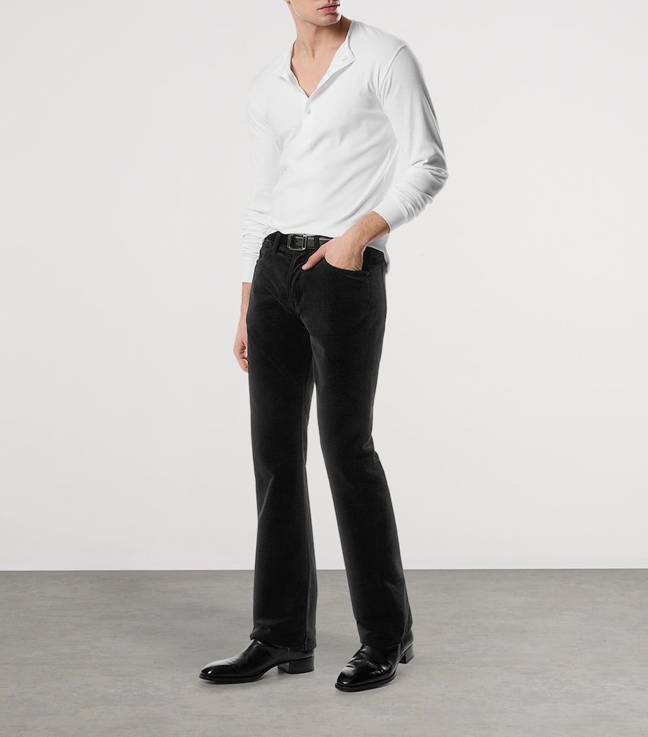 Leather Logo Buckle Belt 1N001 Image 3