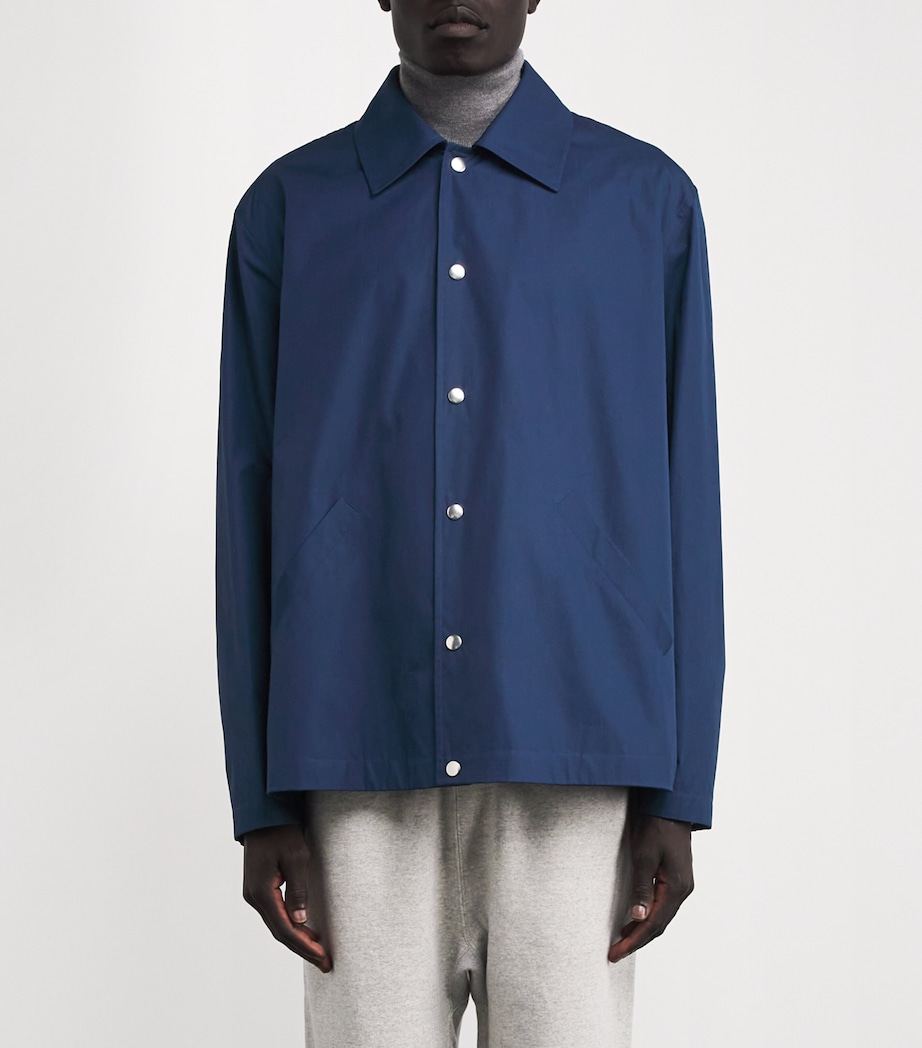 Cotton Poplin Logo Jacket VIOLET NIGHT Image 3