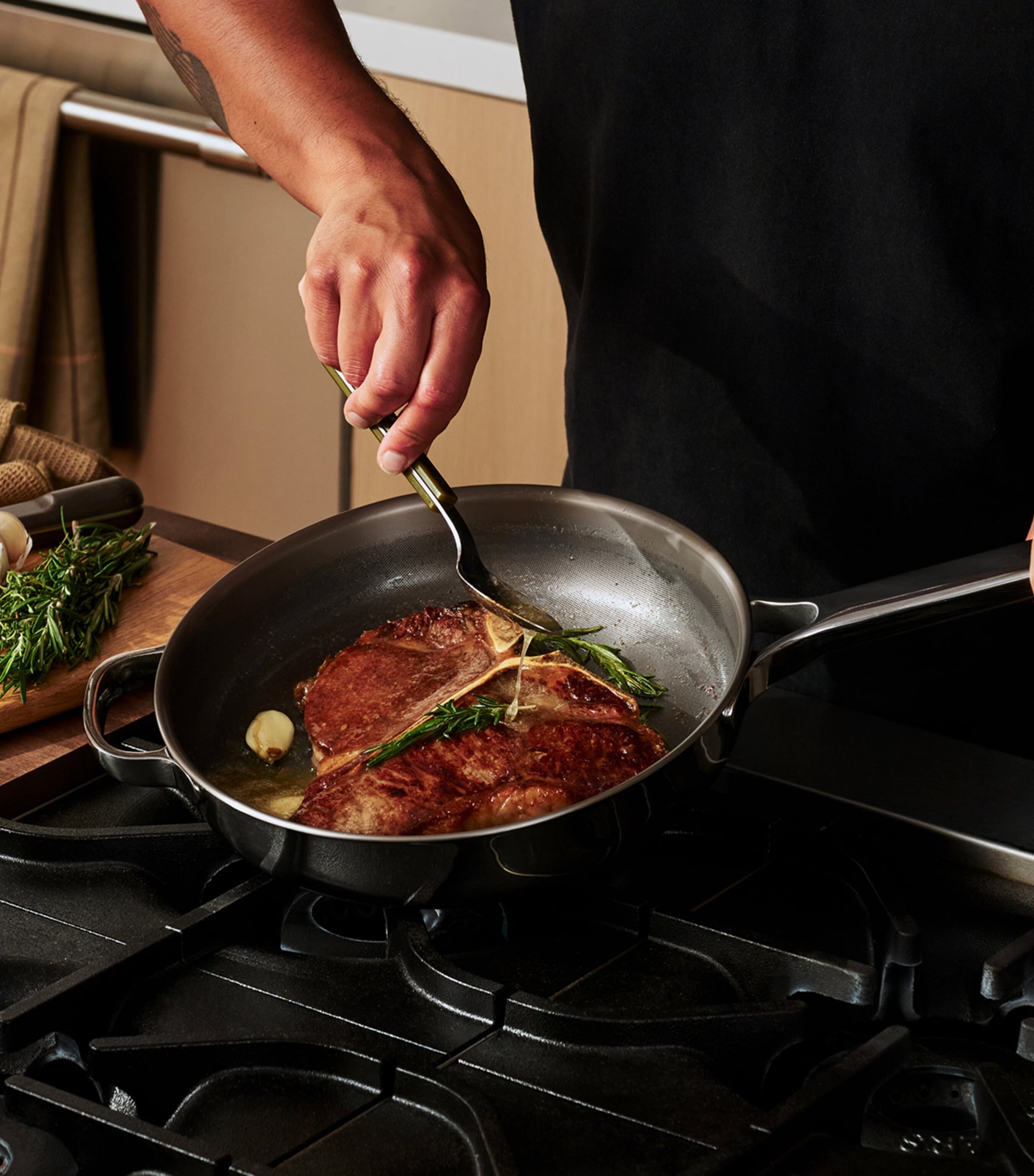 OUR PLACE Titanium Pro Cookware Set Chrome Image 3